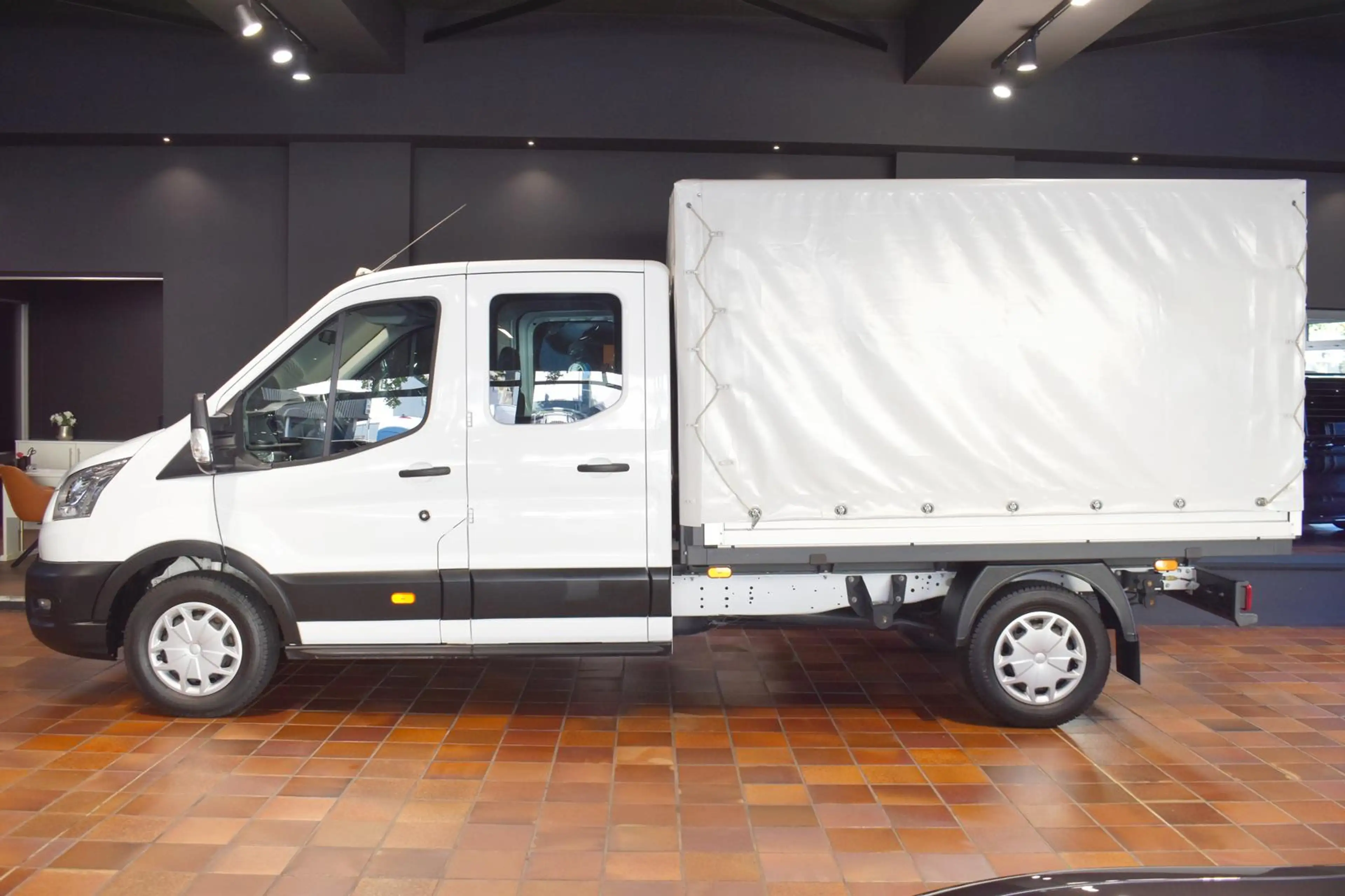 Ford Transit 350 4X4 ALLRAD L3 MAXI DOKA AHK3,5T GRA AC ELEKTRI — photo 11