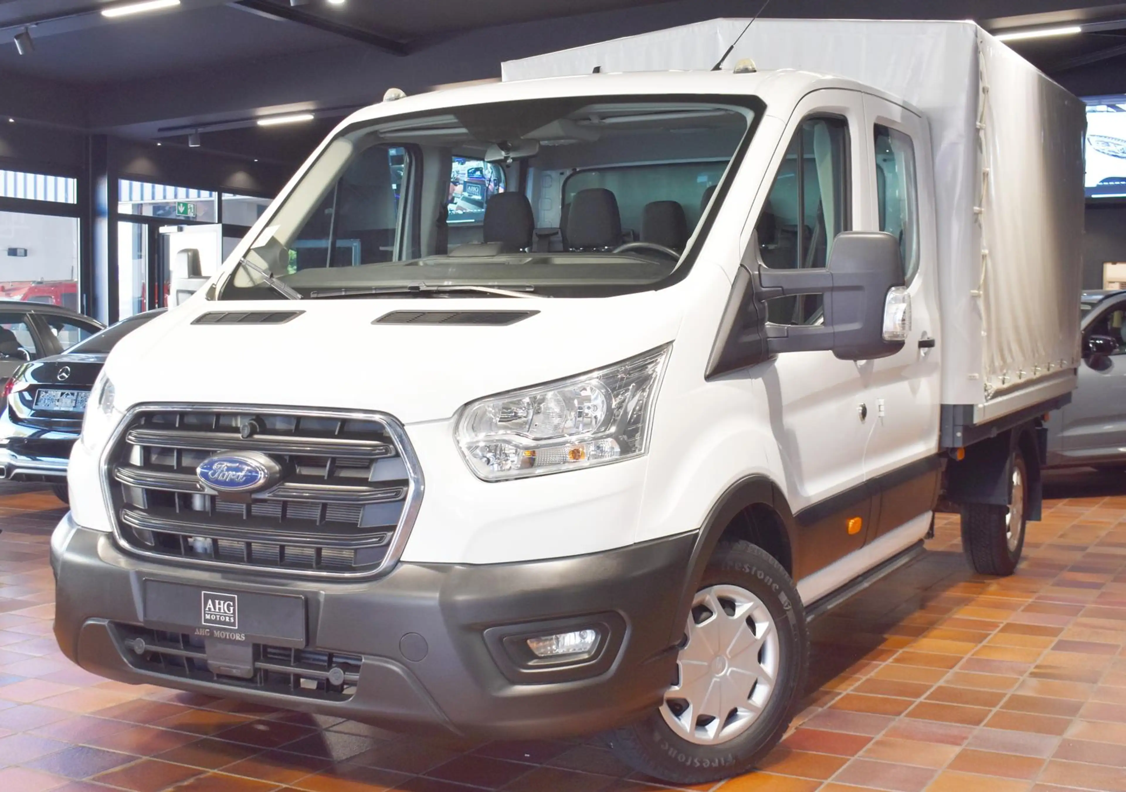 Ford Transit 350 4X4 ALLRAD L3 MAXI DOKA AHK3,5T GRA AC ELEKTRI
