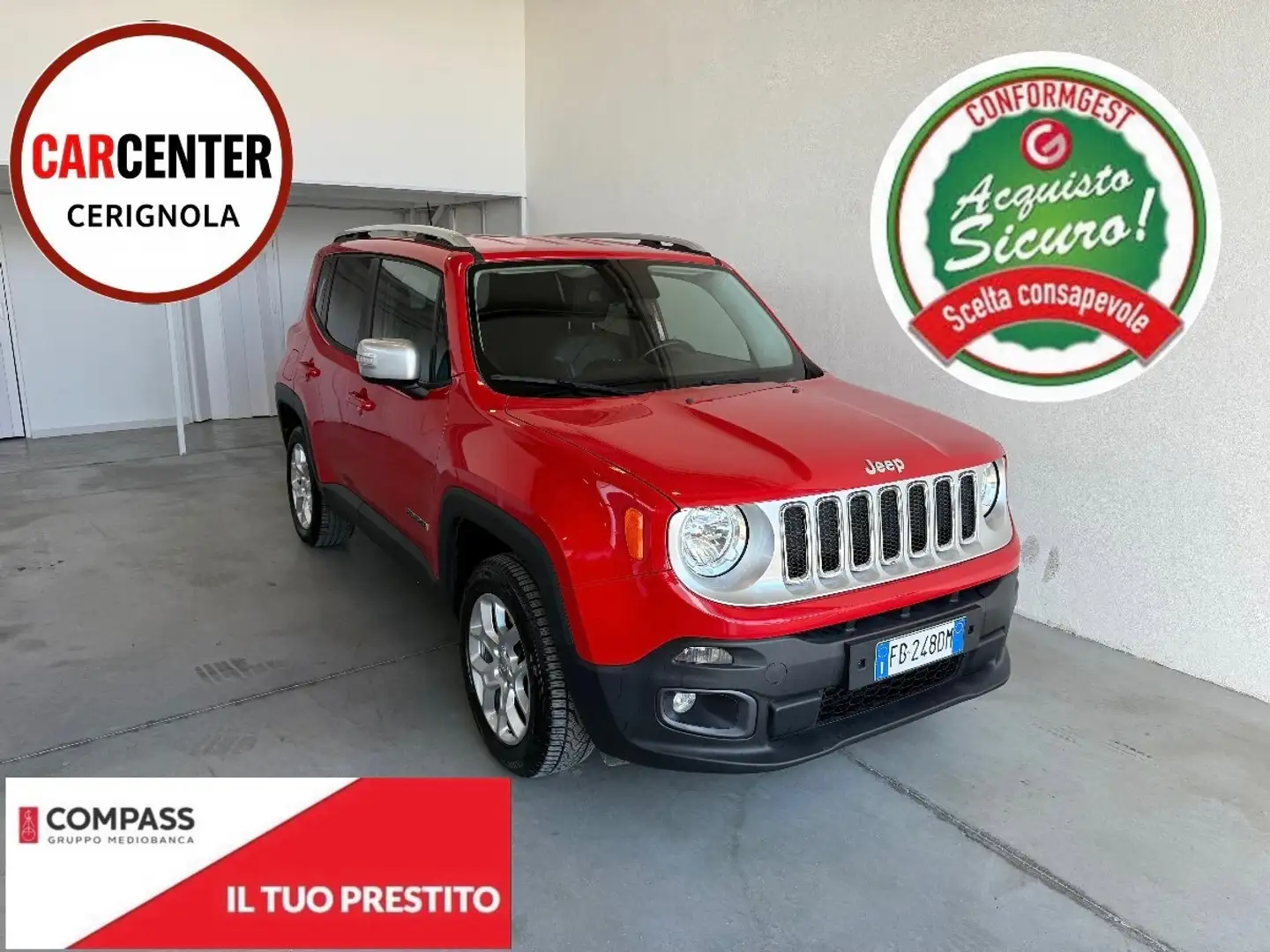 Jeep Renegade Renegade 2.0 Mjt 140CV 4WD Active Drive Limited Rosso - 1