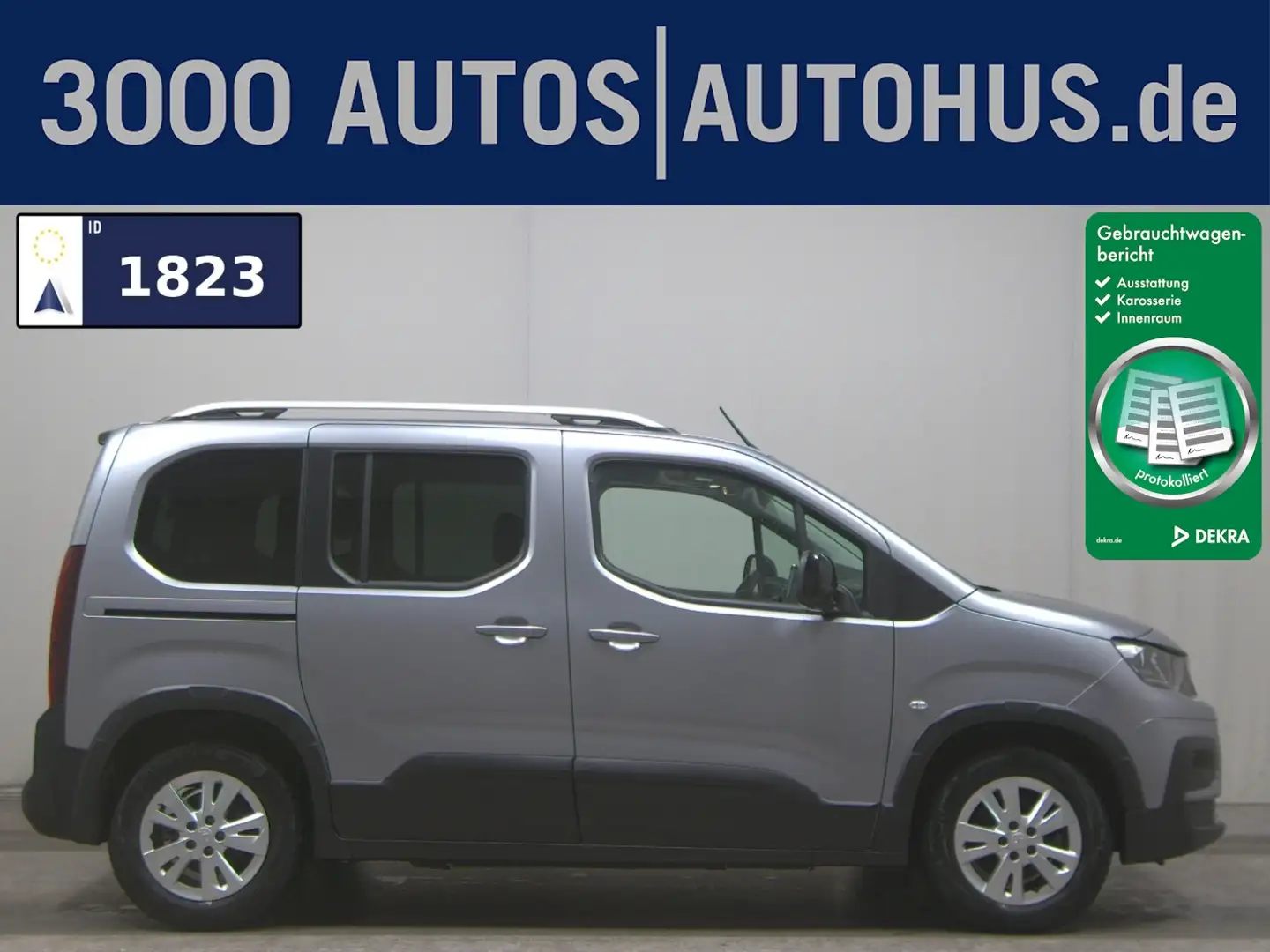 Peugeot Rifter Allure L1 Elektro 5-Sitze Navi SHZ 180° Grau - 1