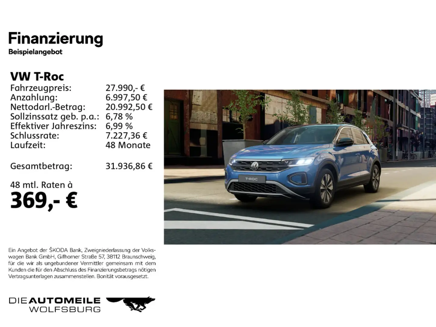 Volkswagen T-Roc 1.5 TSI DSG Move Einparkhi/Multilenk/Sitzh Blau - 2