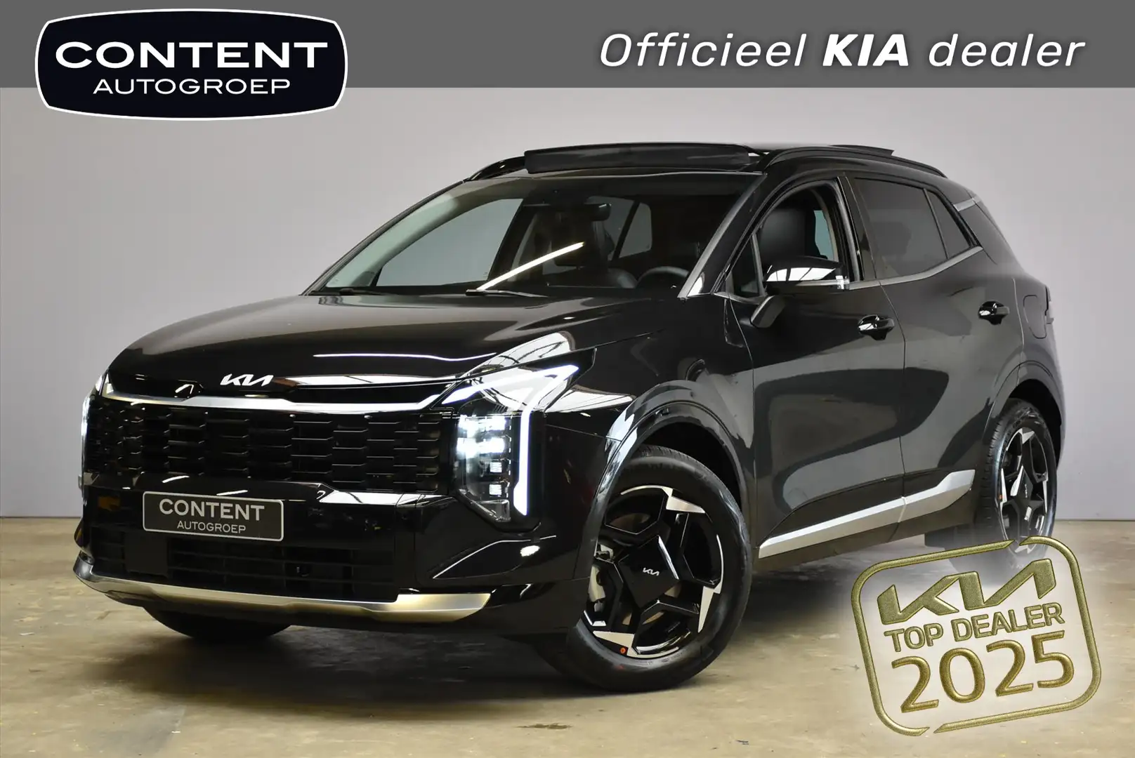 Kia Sportage 1.6 T-GDi 239pk Hybrid AT6 DynamicPlusLine Zwart - 1