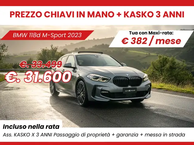 BMW 118 M-sport Tetto Apribile interni in pelle rossi