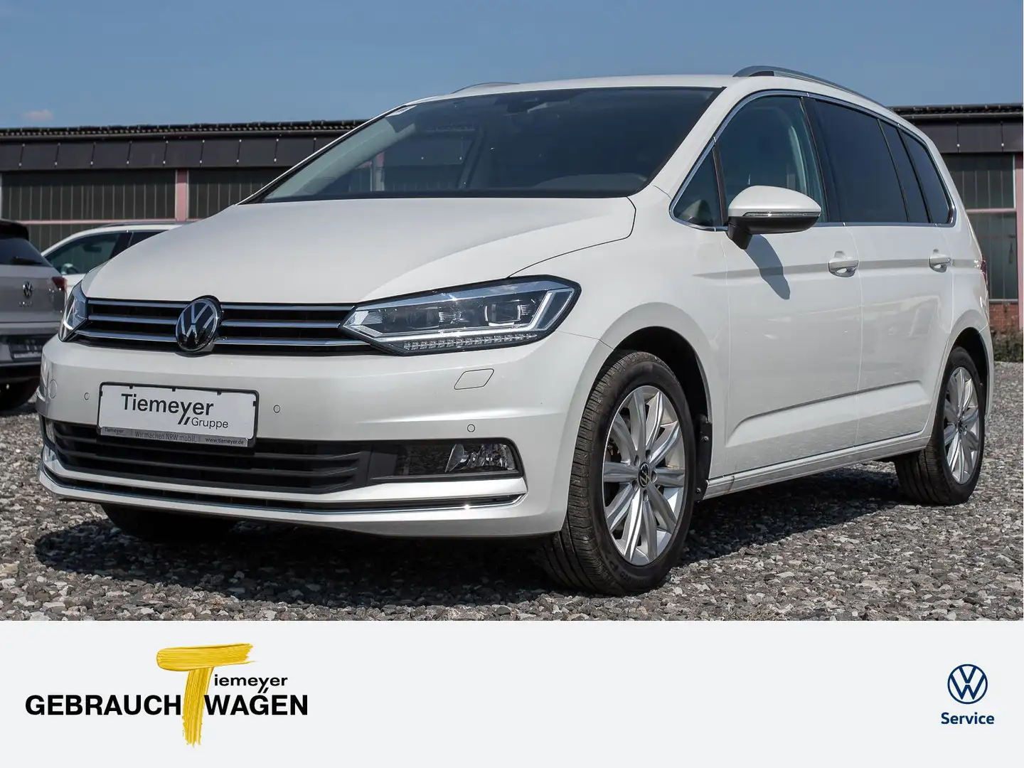 Volkswagen Touran 2.0 TDI DSG HIGHLINE 7-SITZE NAVI AHK KAM Weiß - 1