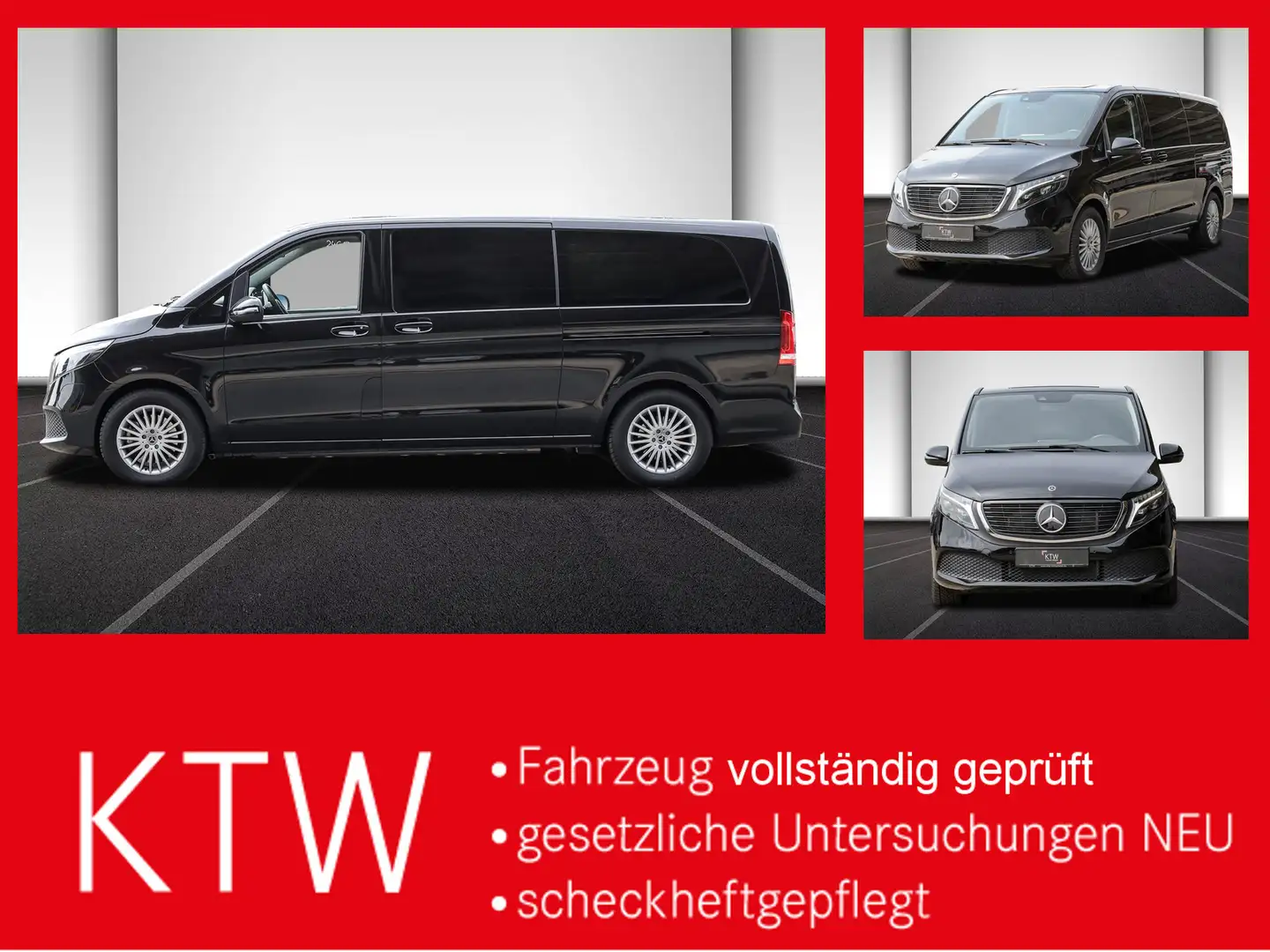 Mercedes-Benz EQV 300 Extralang,8Sitze,2xelektr.Schiebetür,LED Noir - 1