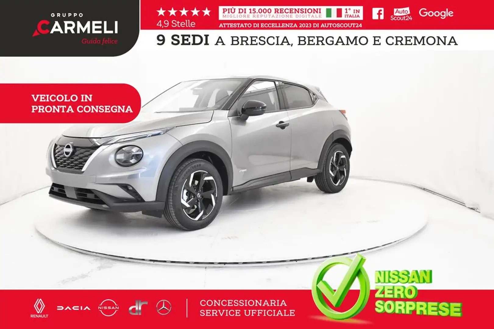 Nissan Juke 1.6 hev Acenta Grigio - 1