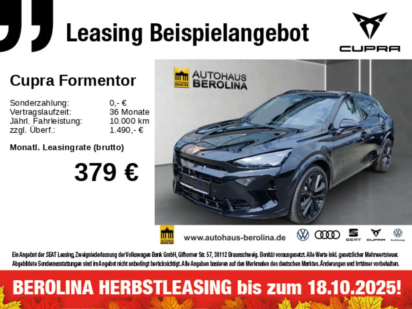 CUPRA Formentor 2.0 TSI 4D VZ Black Edition DSG *ACC* Zwart - 1
