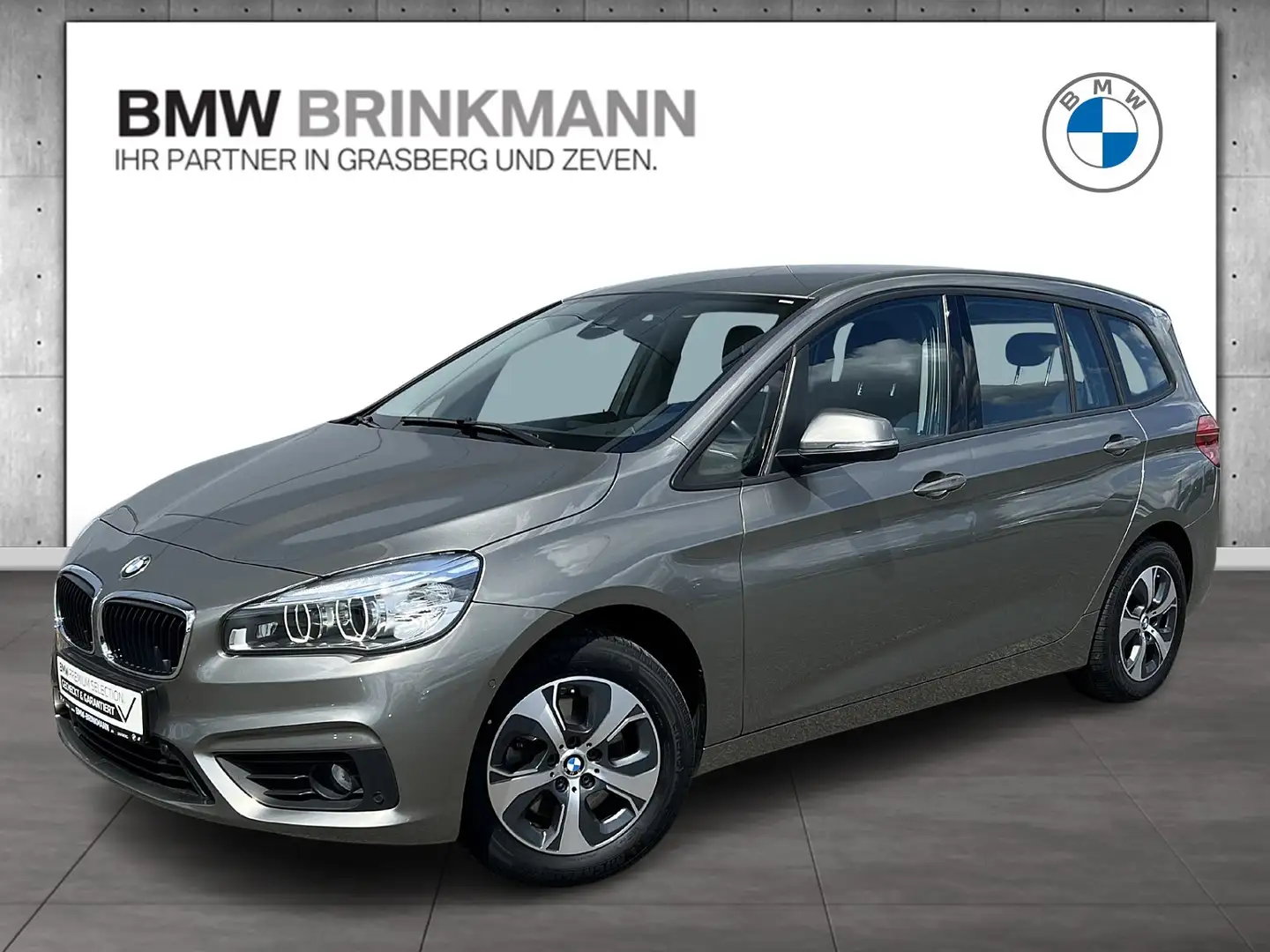 BMW 218 d Gran Tourer / ADVANTAGE + AHK + SHZ + PDC + LMR Gris - 1