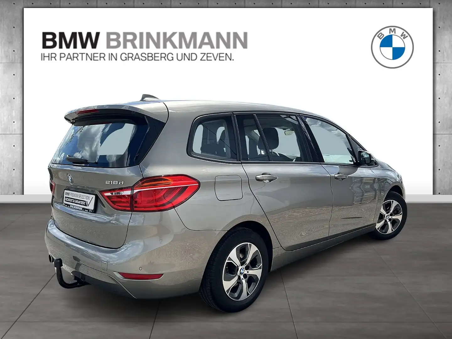 BMW 218 d Gran Tourer / ADVANTAGE + AHK + SHZ + PDC + LMR Gris - 2