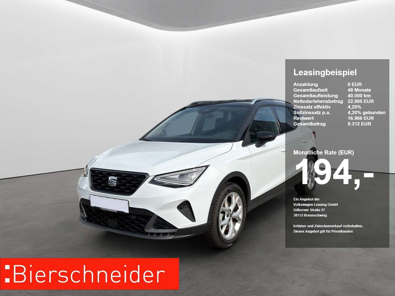 Seat Arona 2025 — 1.0 TSI DSG FR LED NAVI ACC PARKASS SHZ KEYLESS