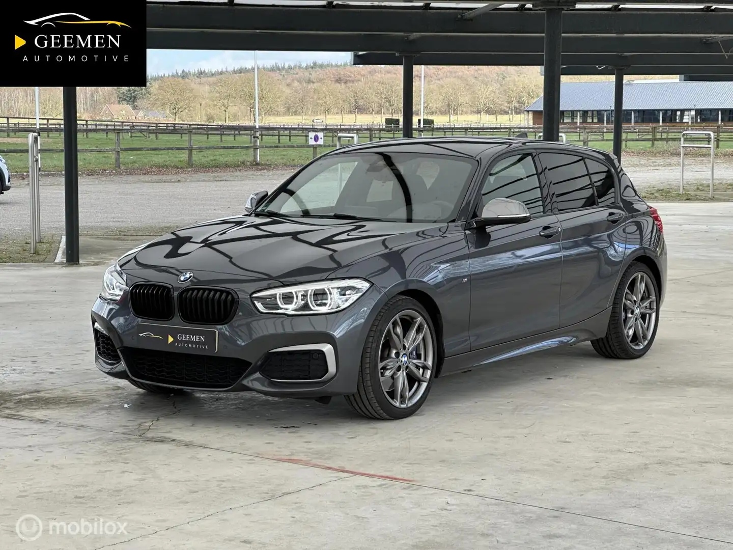 BMW 140 1-serie M140i High Executive NIEUWSTAAT/CARPLAY/AD Gris - 1