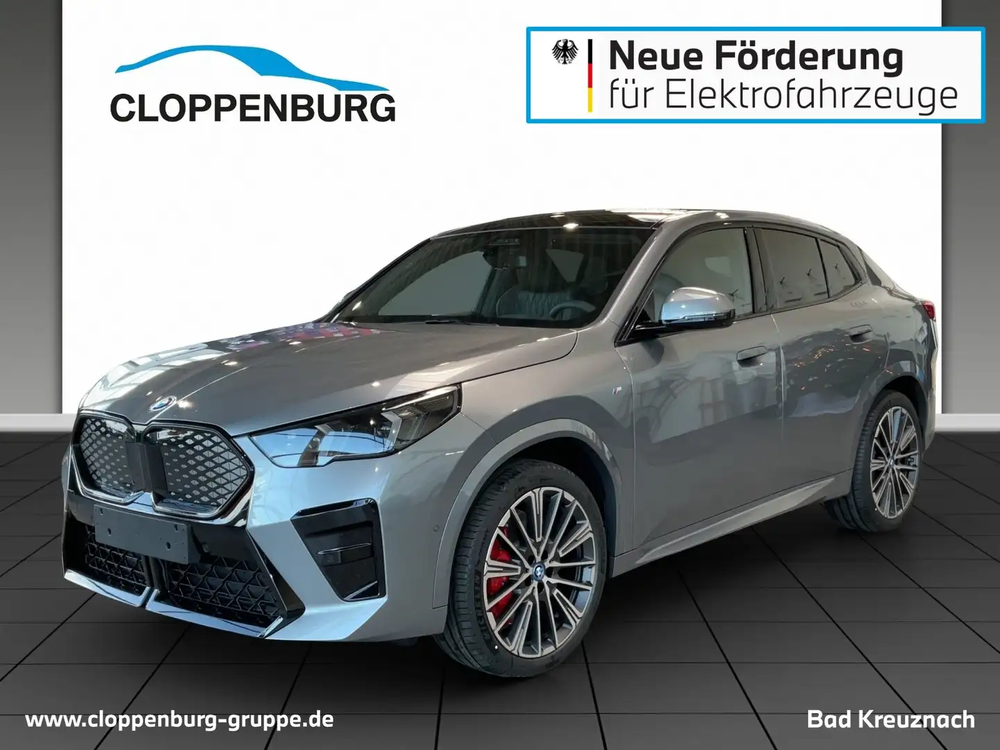 BMW iX2 M Sportpaket Pro Head-Up+AHK UPE: 75.600€ Gris - 1