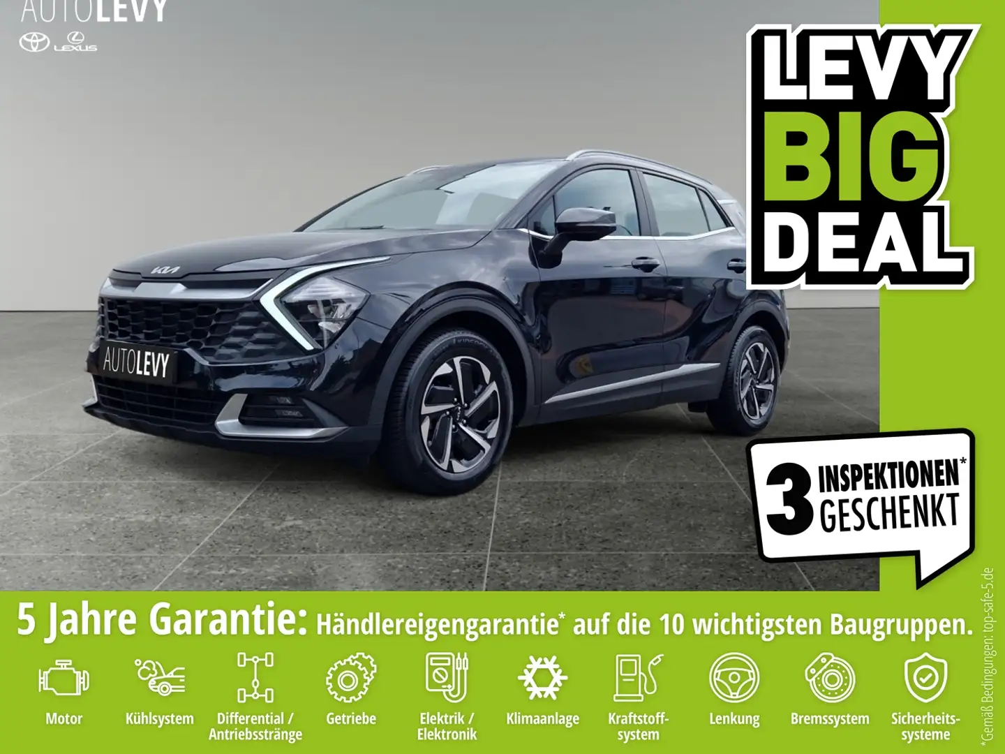 Kia Sportage 1.6 T-GDI Vision *4xSHZ*Drive Mode* Чорний - 1