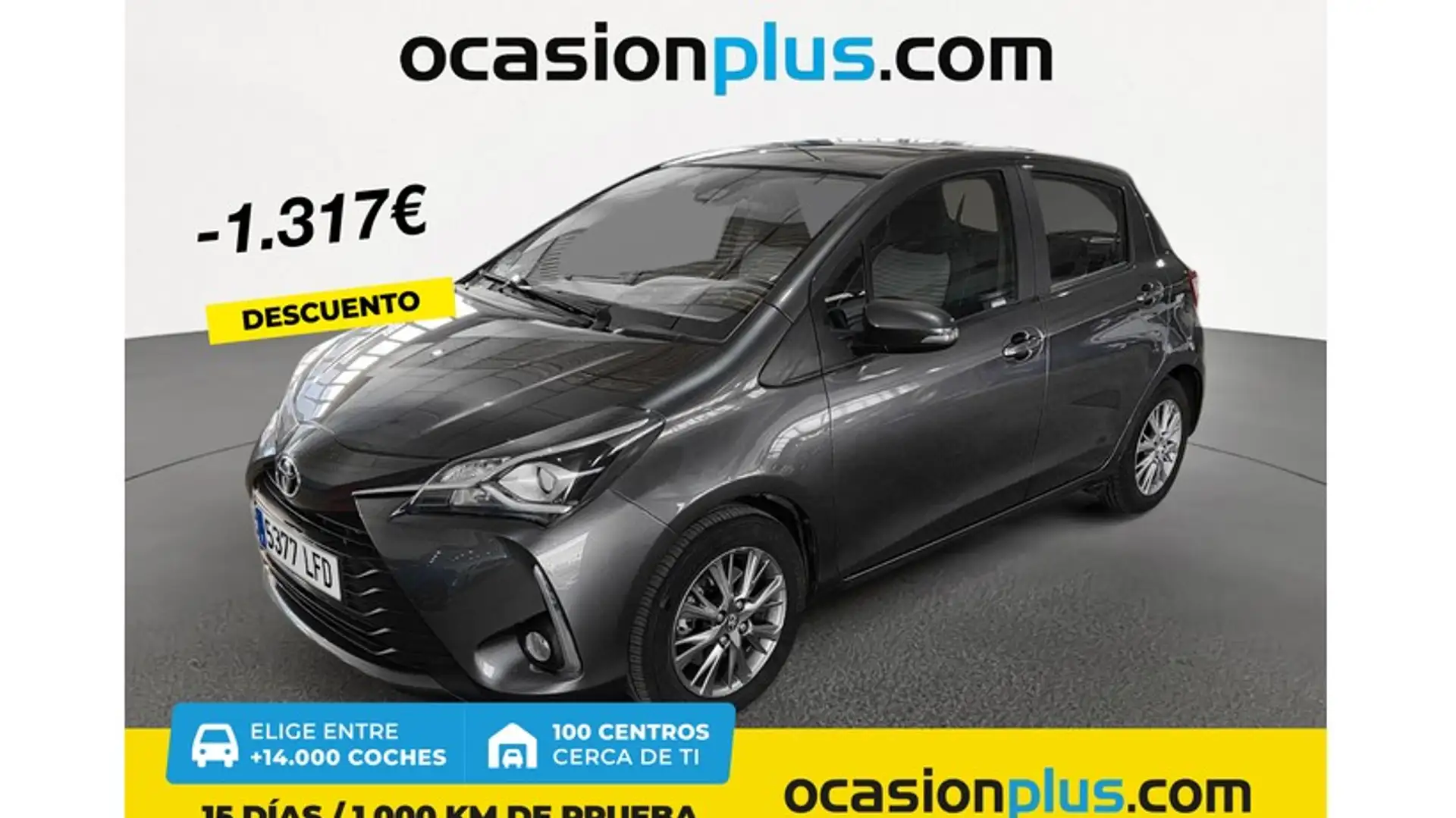 Toyota Yaris 1.0 Active Tech Gris - 1