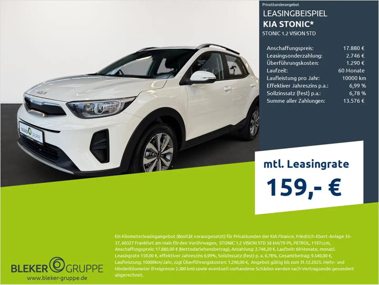 Kia Stonic 1.2 VISION STD Wit - 1