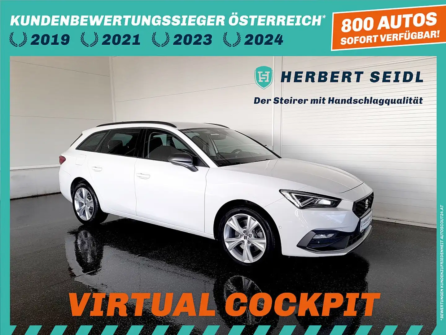 SEAT Leon ST FR-LINE PHEV DSG *VOLL-LED & FLA / VIRTUELL ... Weiß - 1