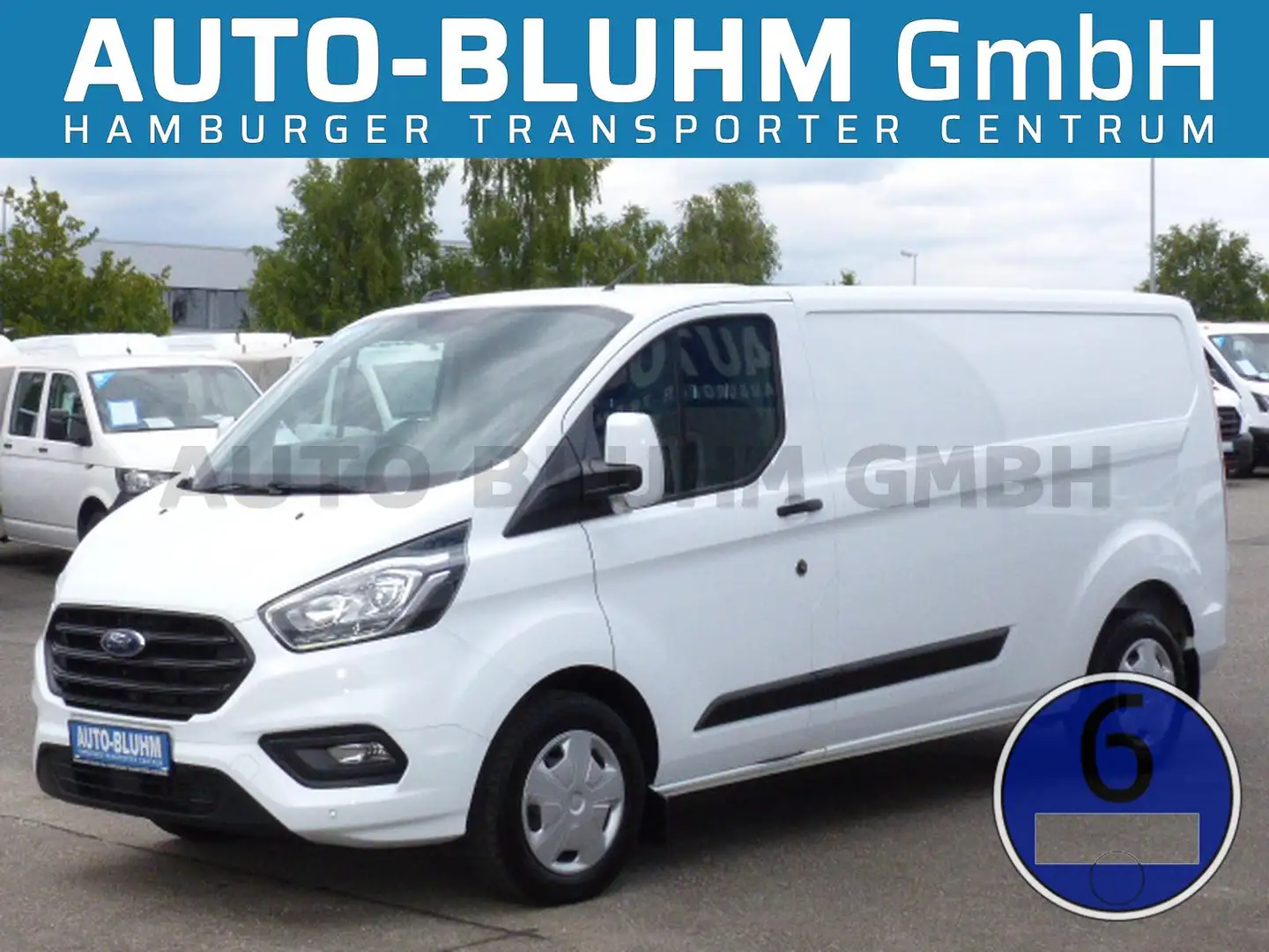Ford Transit Custom Transit 320-EB Custom Kasten L2H1 Klima 3-Sitze Weiß - 1