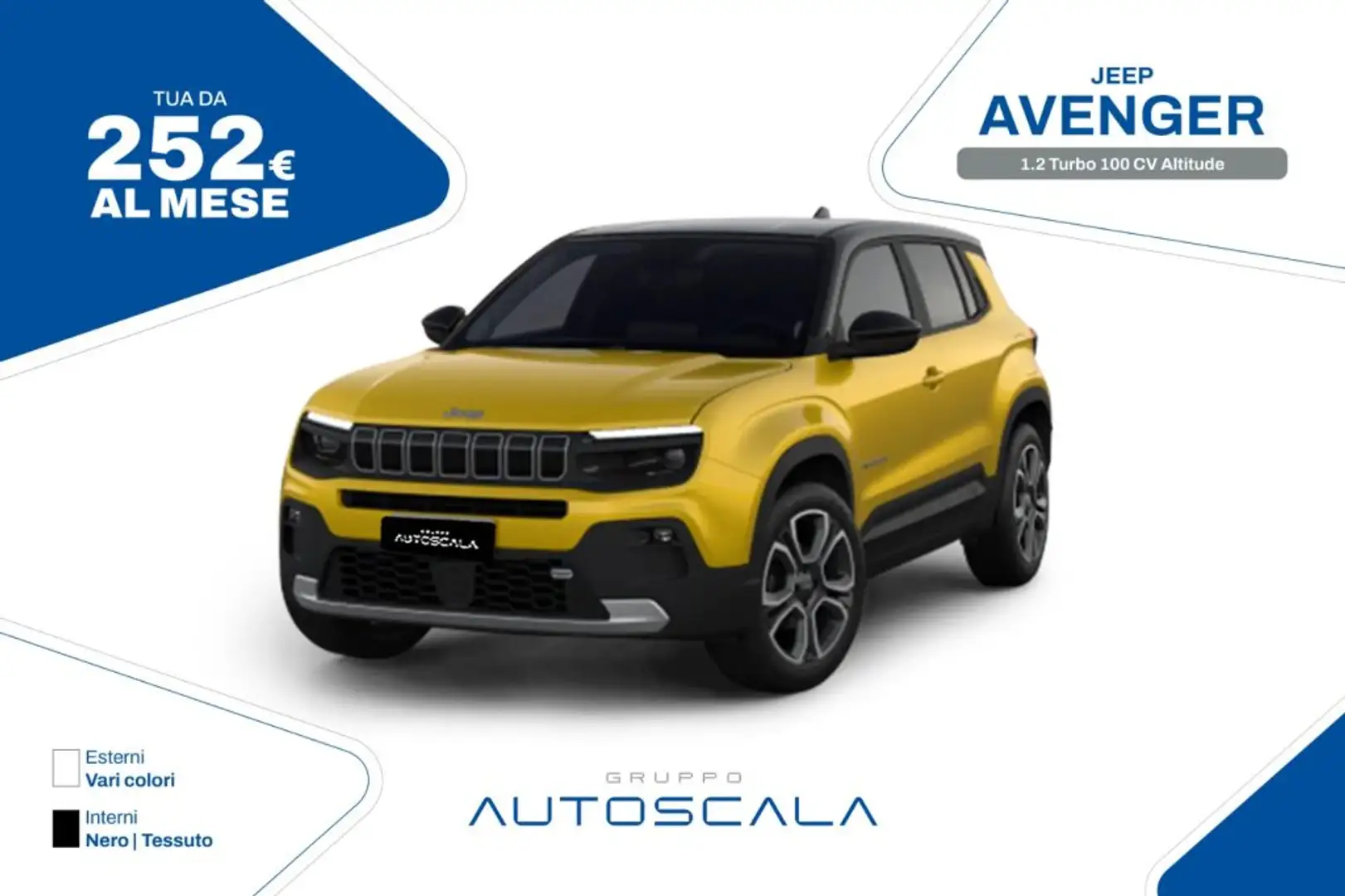 Jeep Avenger 1.2 Turbo 100 CV Altitude Alb - 1