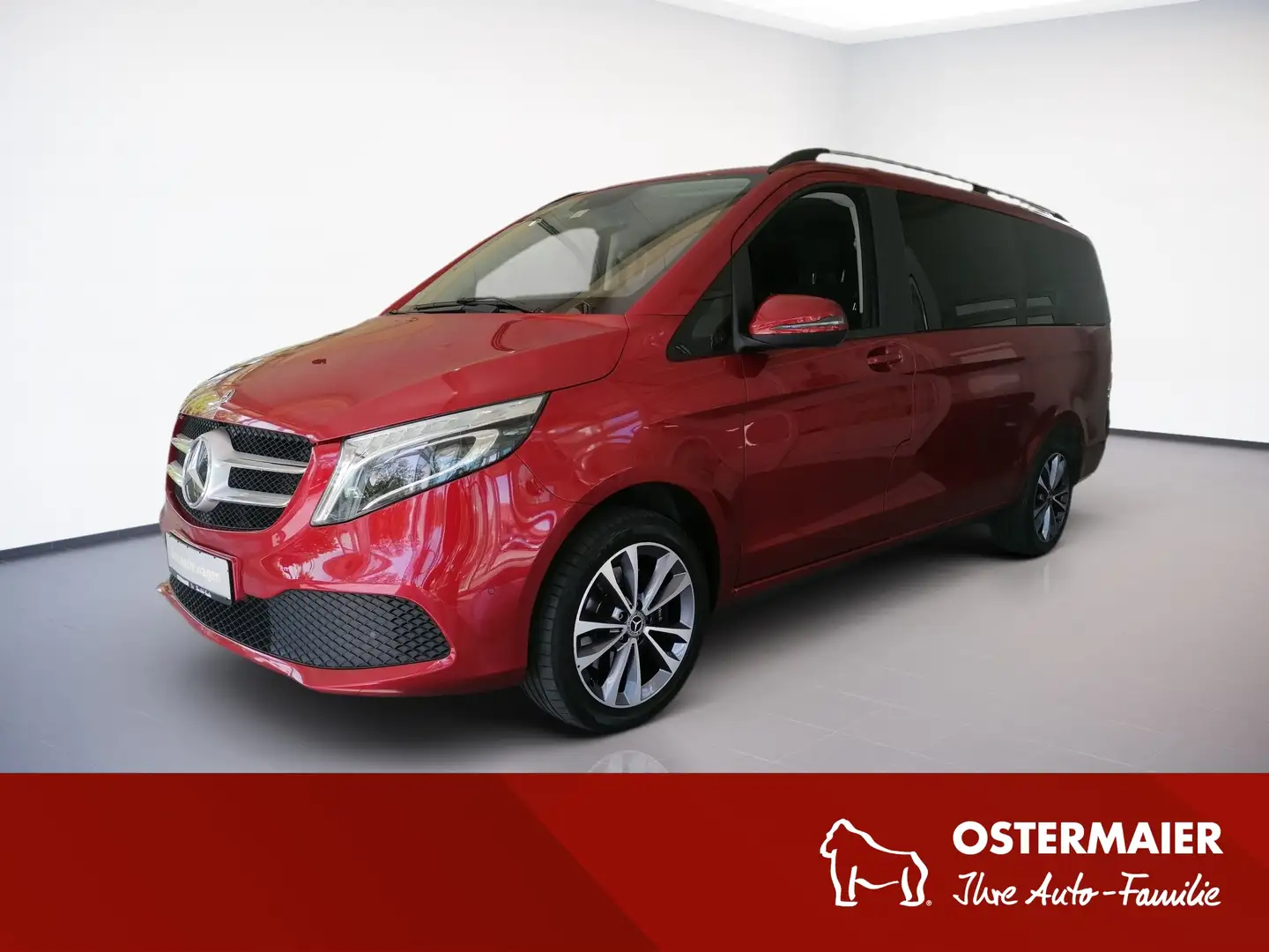 Mercedes-Benz V 300 V  d EDITION 4MATIC lang 239PS AHK.KAMERA.SHZG.NAV Rouge - 1