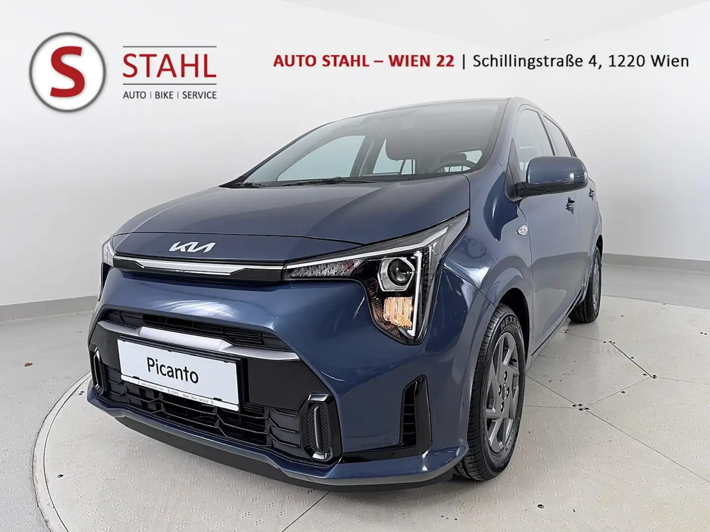 Kia Picanto 1,0 GDI Silber| Stahl Wien 22 Blau - 1