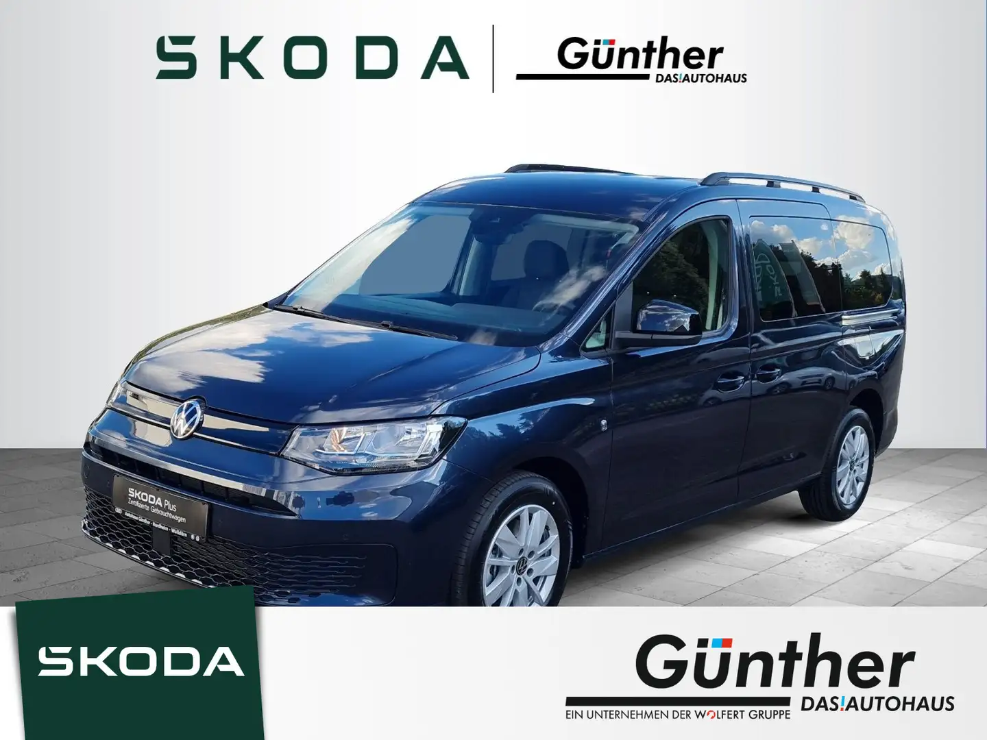 Volkswagen Caddy 2.0 TDI DSG +AHK+7-SITZER+KAMERA Bleu - 1