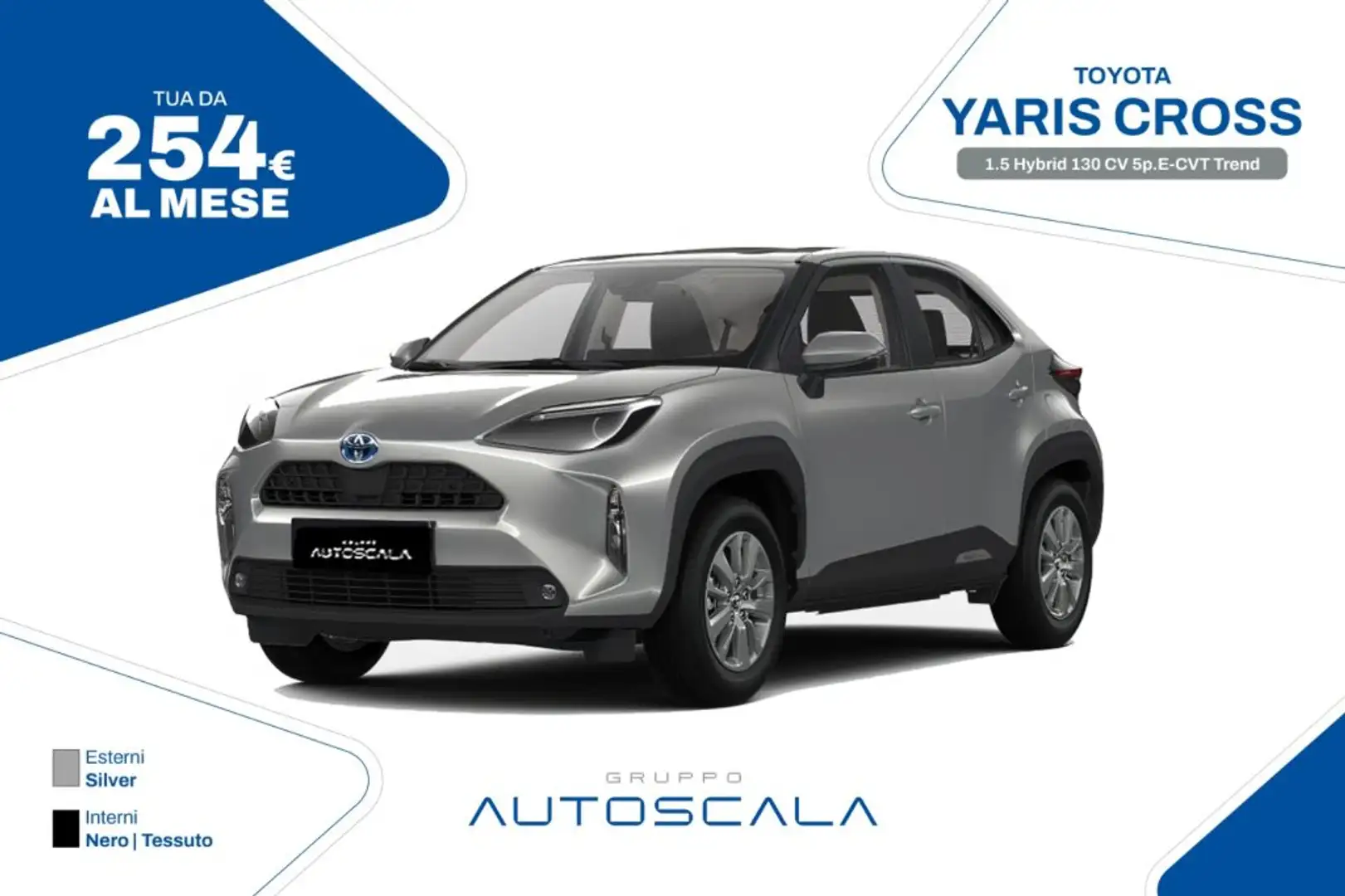 Toyota Yaris Cross 1.5 Hybrid 130 CV 5p.E-CVT Trend Grigio - 1