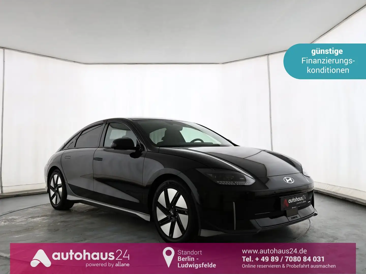 Hyundai IONIQ 6 Techniq   77,4 kWh|Navi|360°|HeadUp Schwarz - 1