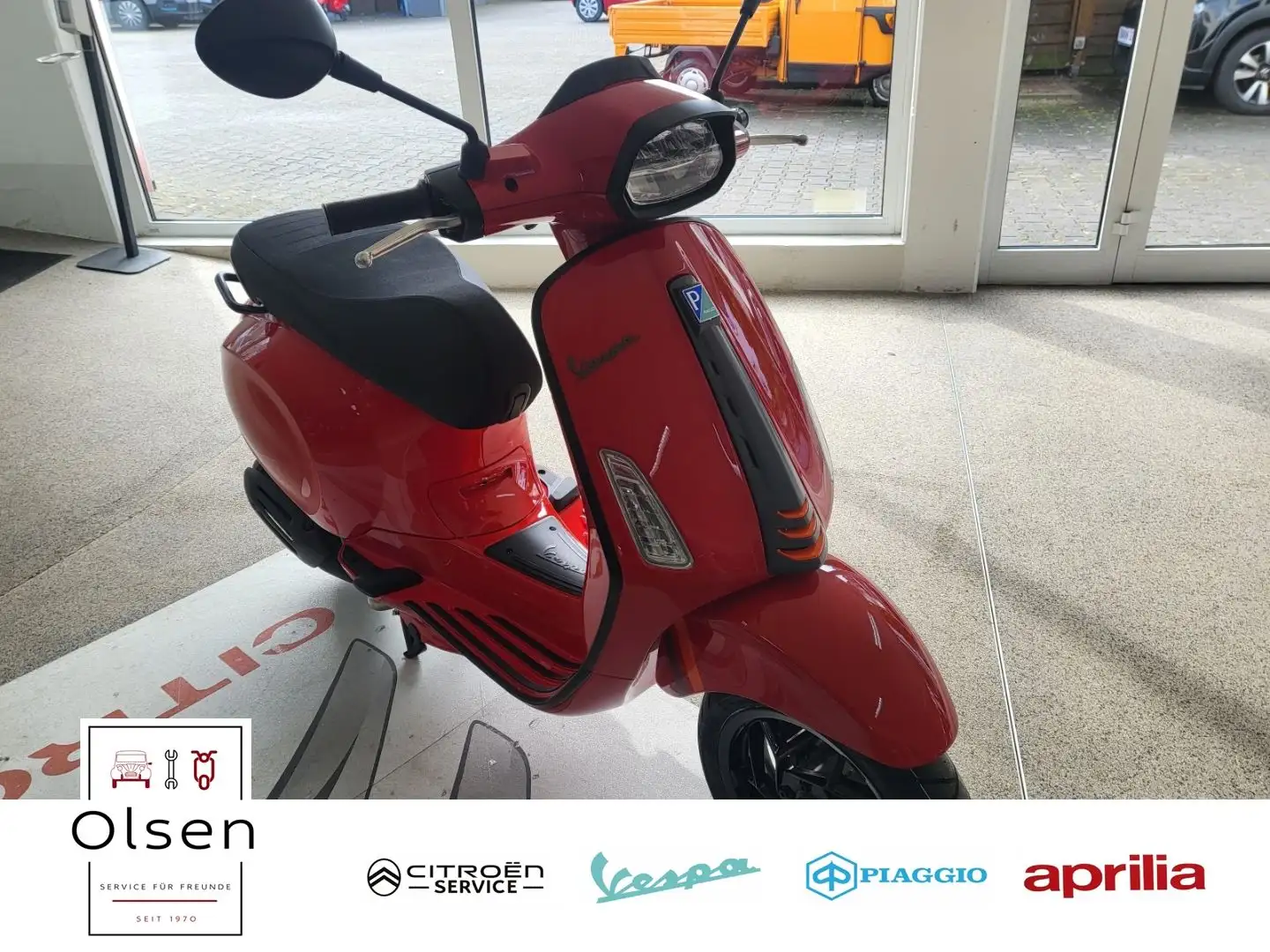 Vespa Sprint 125 S E5 + Rosso Coraggioso Rood - 1