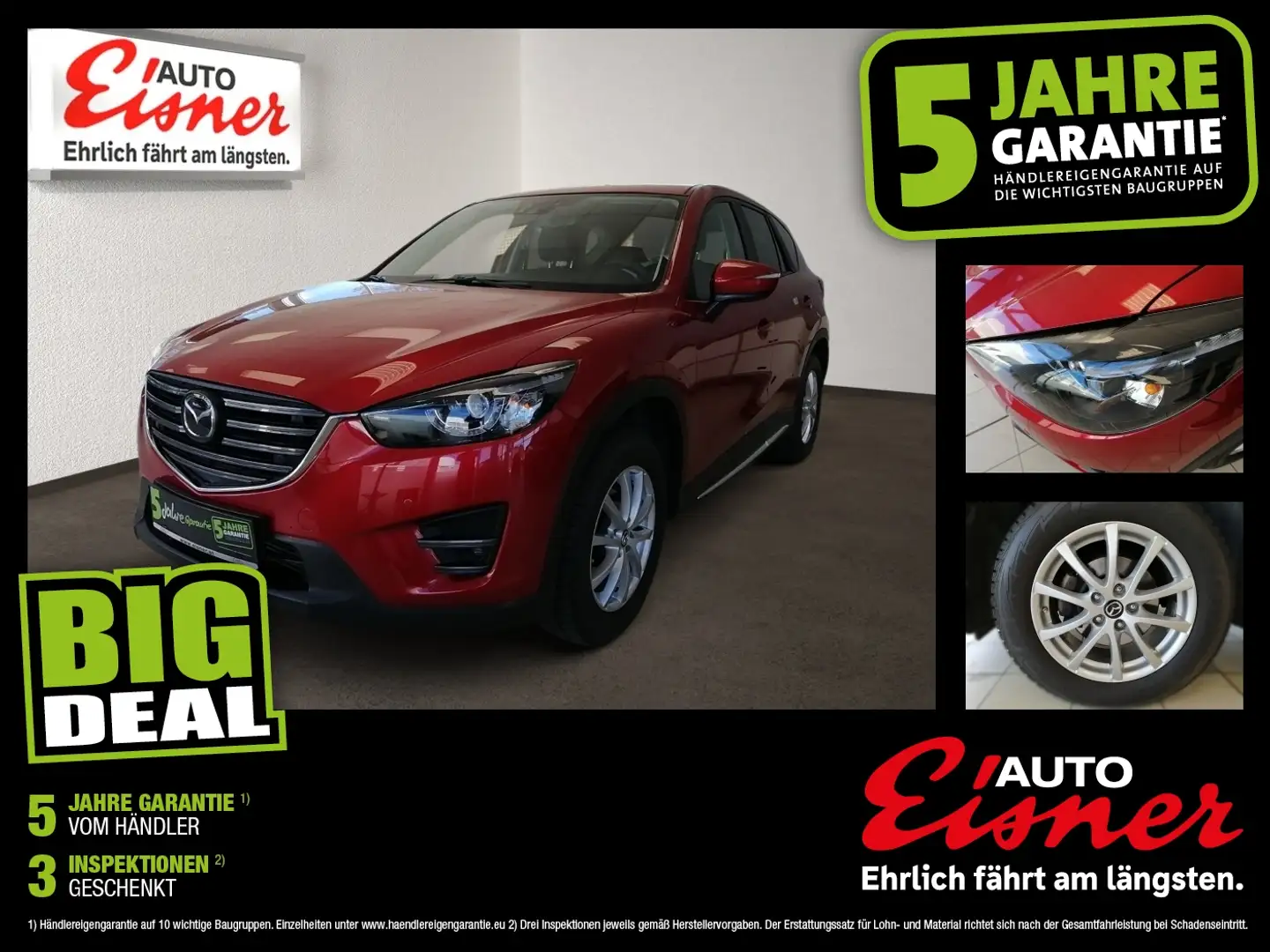 Mazda CX-5 CD175 AWD AT BEHINDERTENUMBAU Rood - 1
