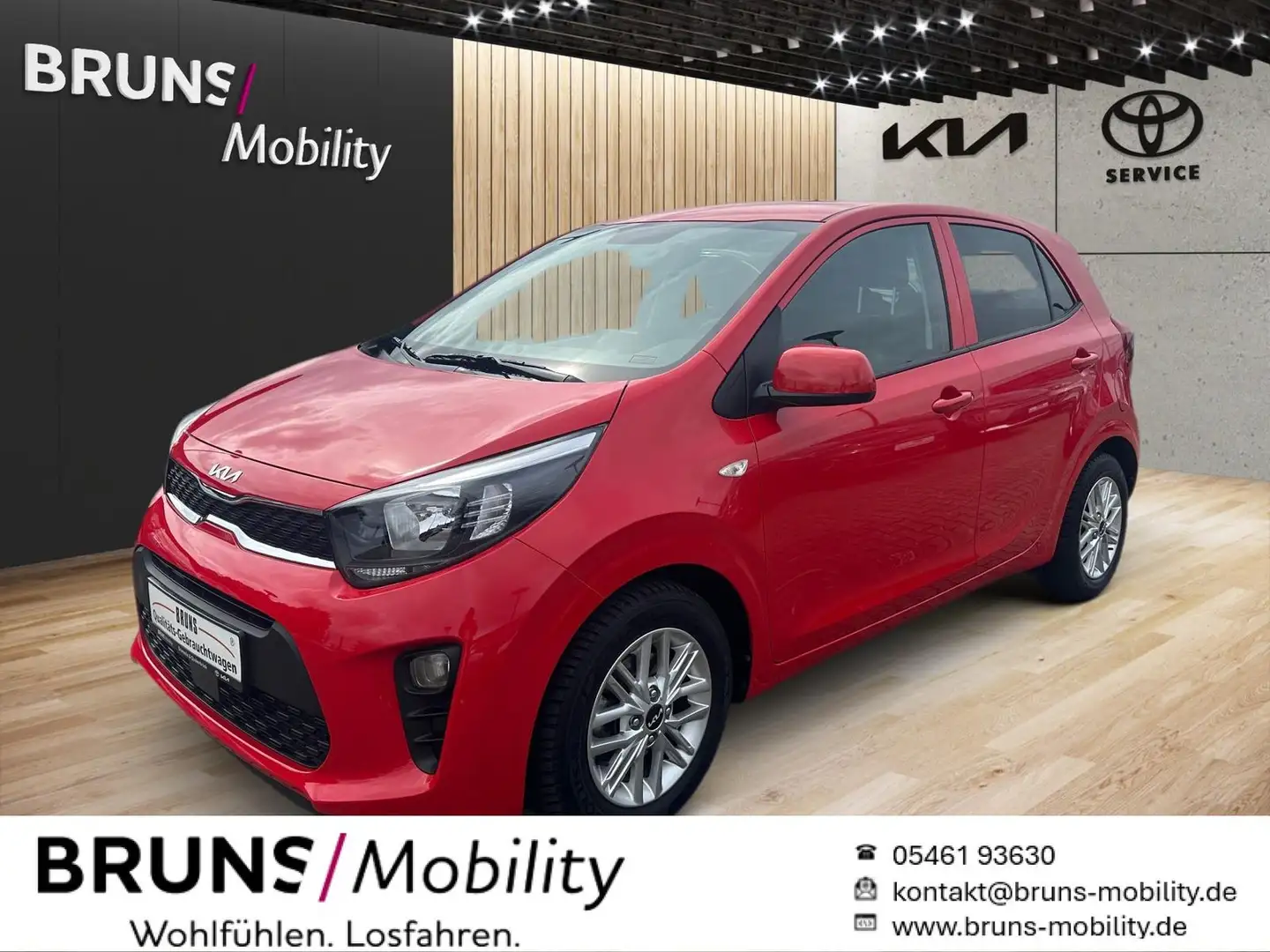Kia Picanto 1.2 DT Navi Rood - 1