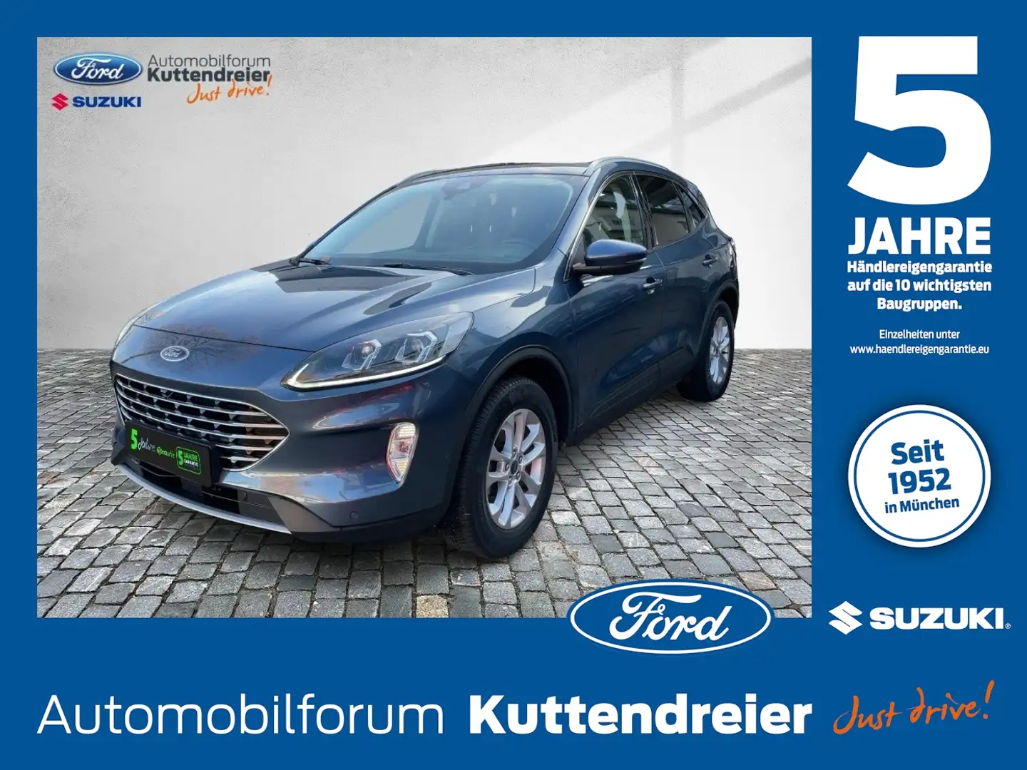 Ford Kuga FHEV Titanium X Allrad Autom. Voll-LED Glasd Azul - 1