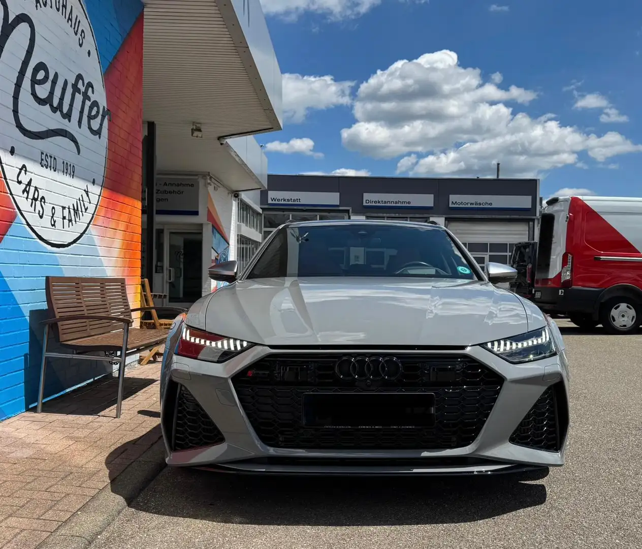 Audi RS6 4.0 TFSI Quattro Pano/HUD/V-MAX/360°/B&O/2x22" Grau - 2