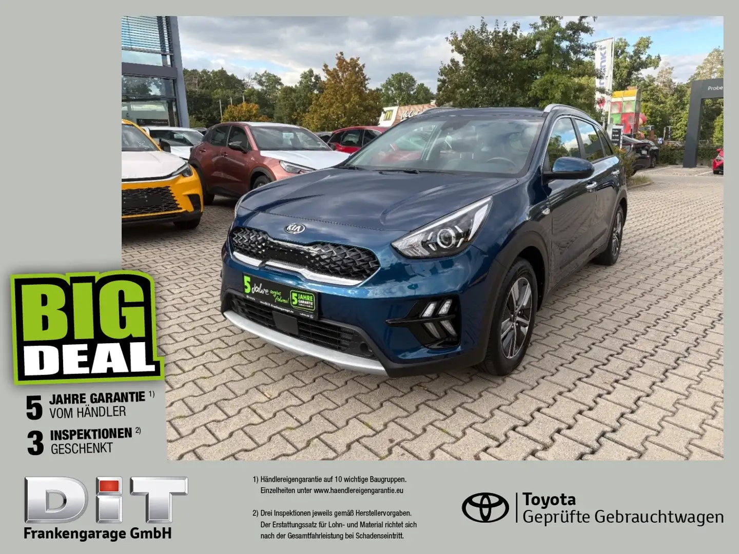 Kia Niro 1.6 Hybrid Vision SHZ, Kamera, 8-fach, AHK Blauw - 1