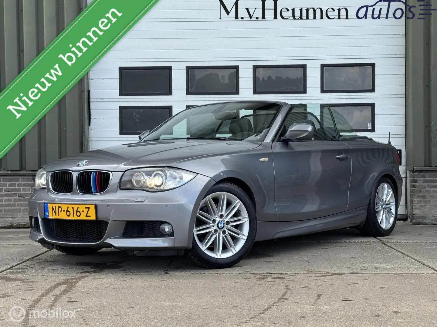 BMW 118 1-serie Cabrio 118i M Pakket Automaat Leder Camera Grijs - 1