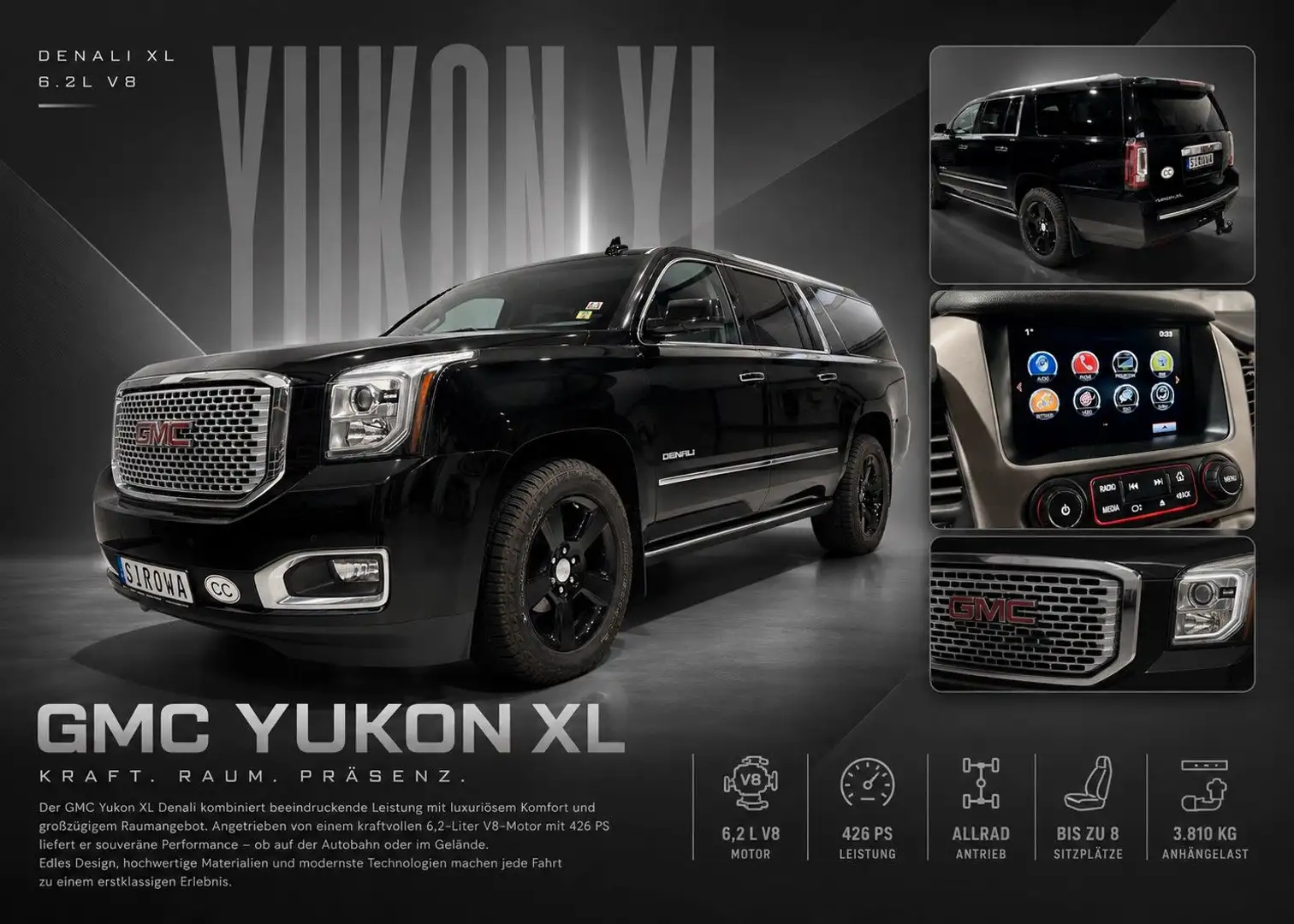 GMC Yukon XL Schwarz - 1