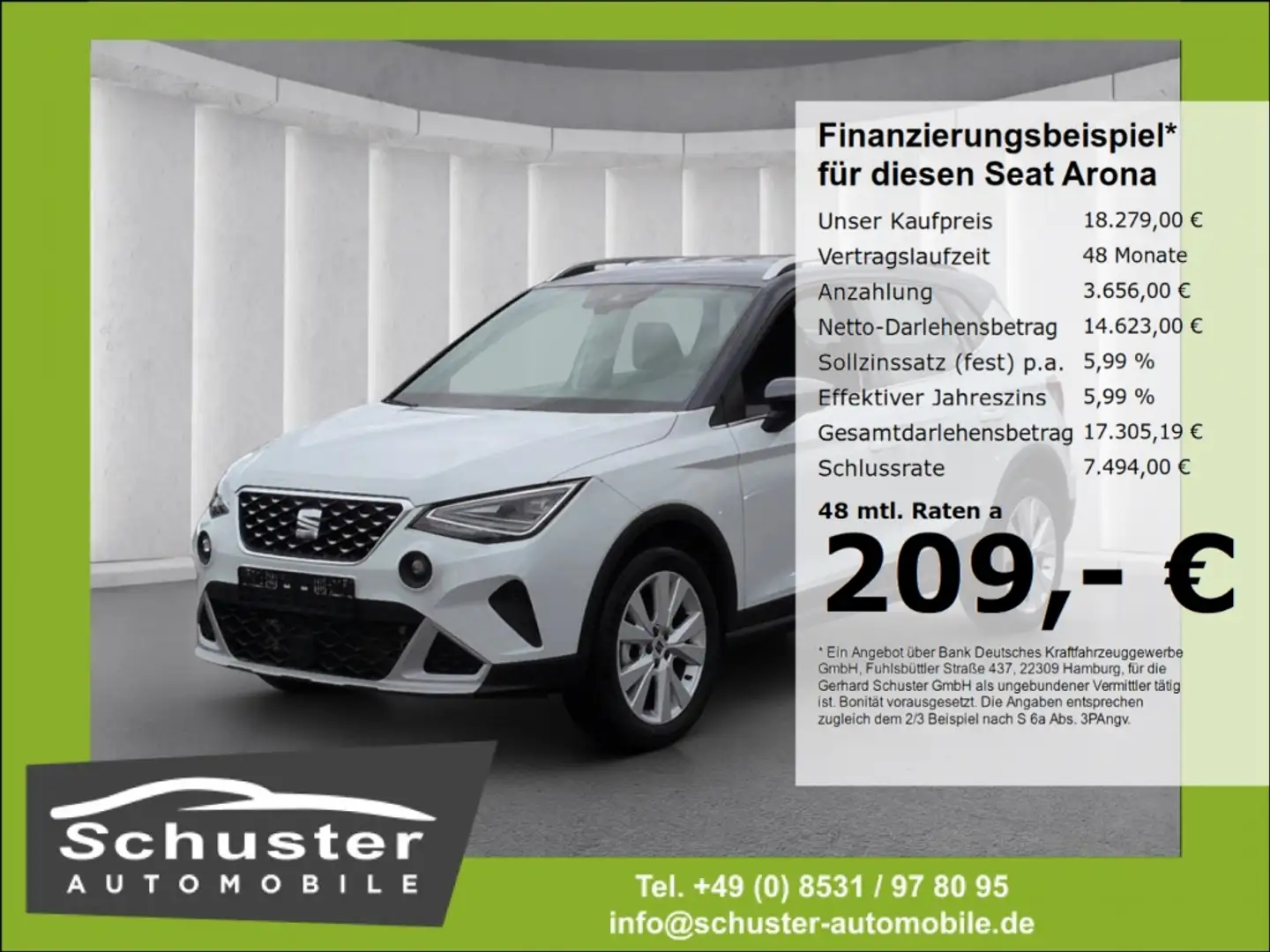 SEAT Arona Xperience 1.0TSI*DSG Voll-LED Temp digCock Weiß - 1