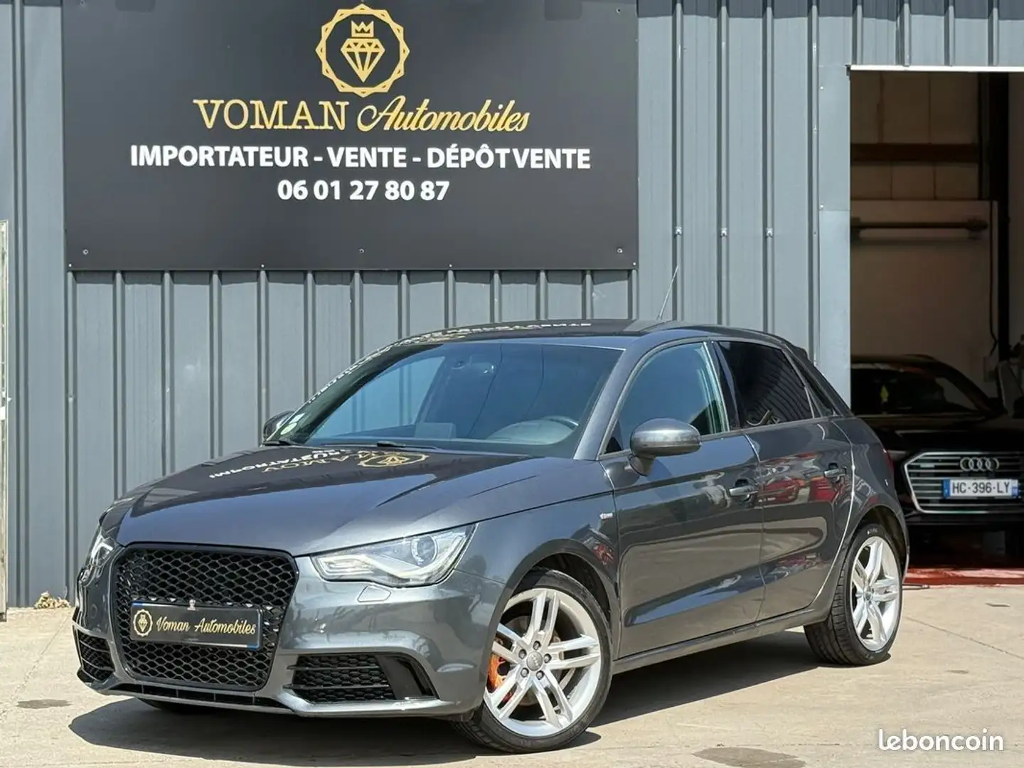 Audi A1 S-line 1.6 TDI 105 CH Gris - 1