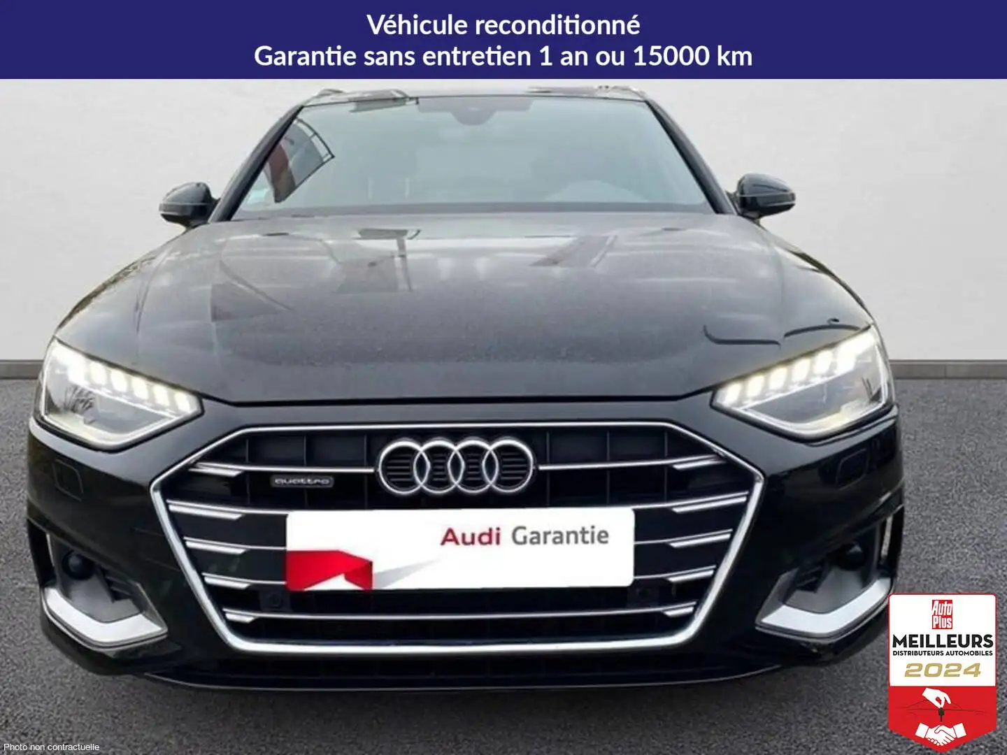 Audi A4 40 tdi 204 s tronic 7 quattro avus Noir - 2