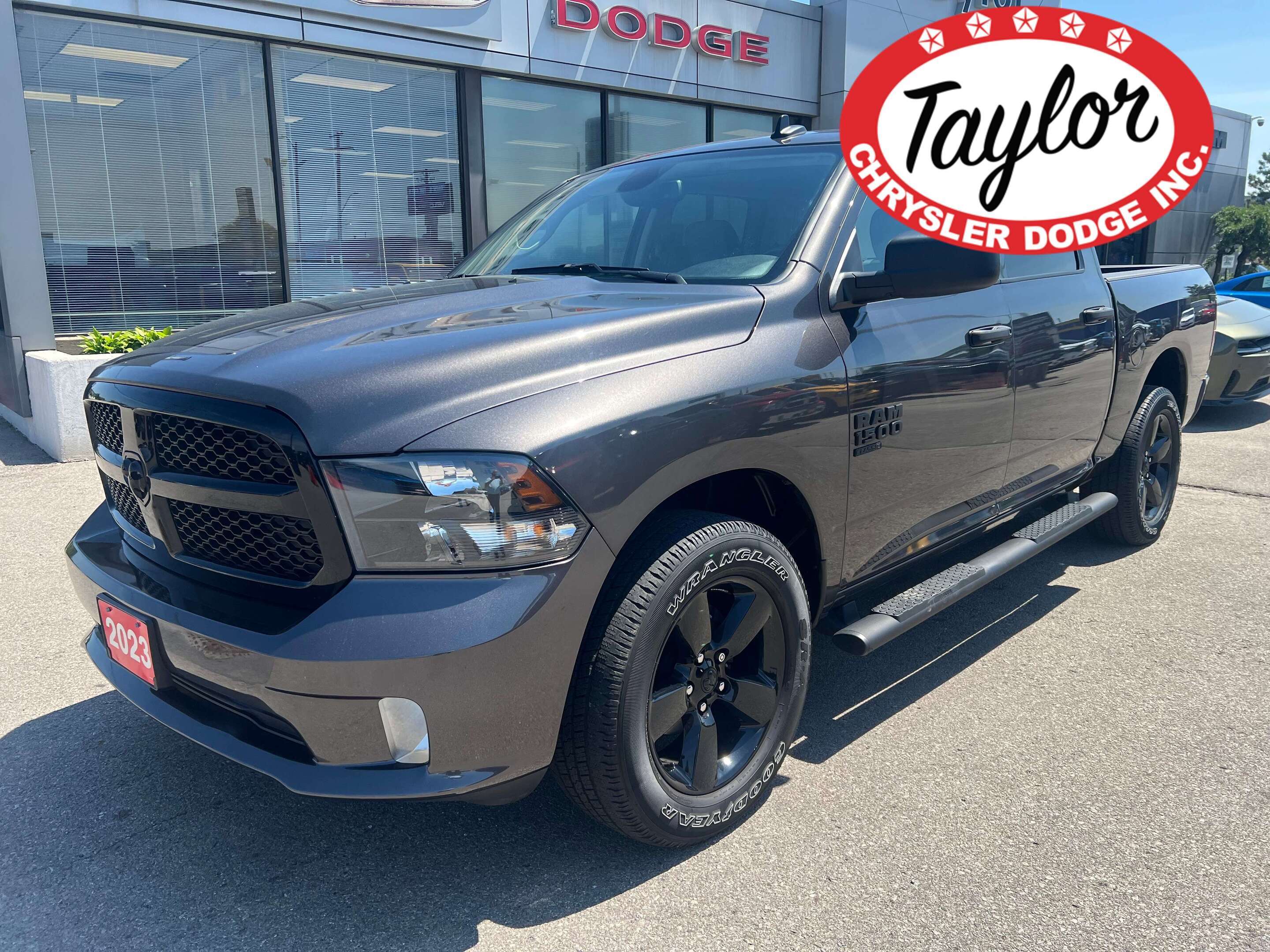 Gray 2023 RAM 1500 Pickup Truck Four-Wheel Drive 8-Speed Automatic