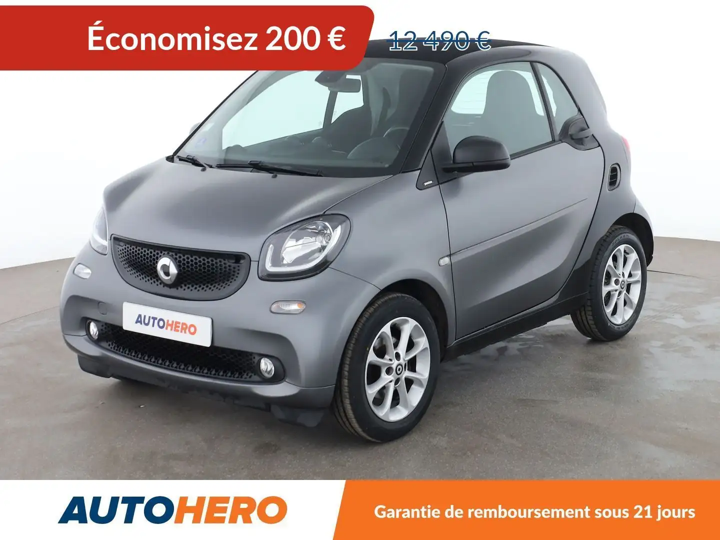 smart forTwo 1.0 Passion Twinamic Gris - 1