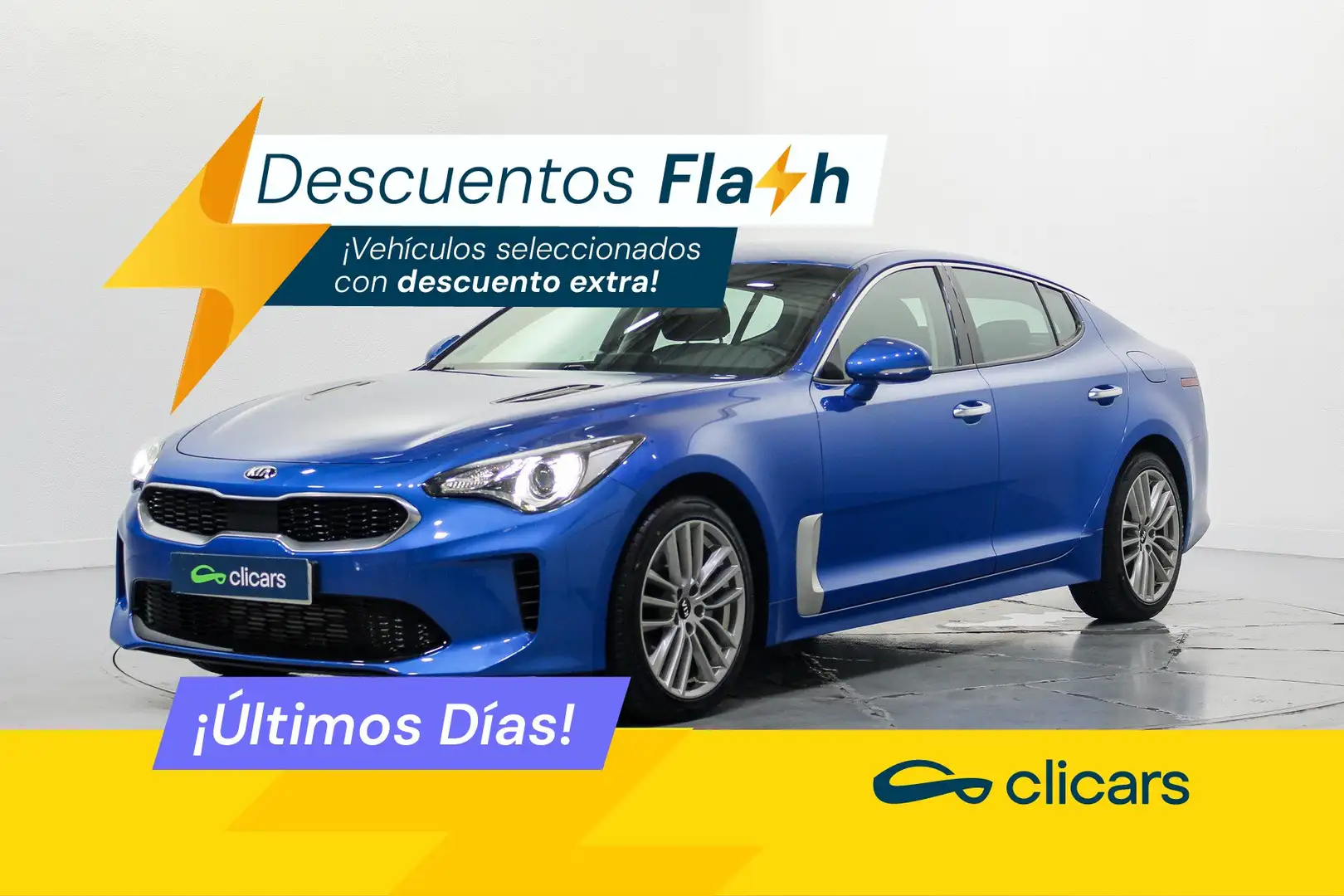 Kia Stinger 2.0 T-GDI Style 4x2 Aut. 245 Blauw - 1