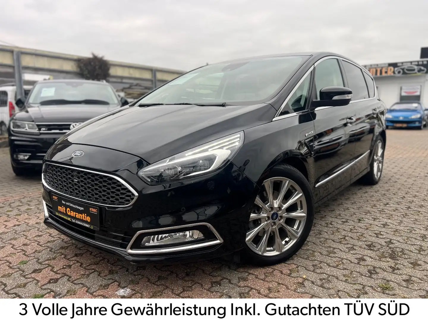 Ford S-Max S MAX VIGNALE-PANO-AUTOM-NAVI-7 SITZER-LEDER Schwarz - 1