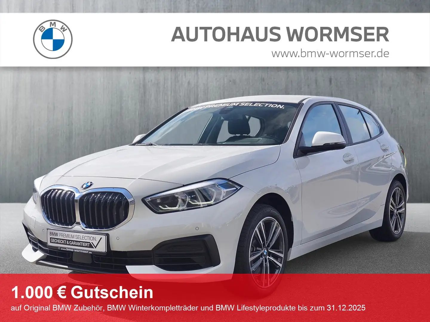 BMW 120 i Hatch Advantage Head-Up DAB LED WLAN AHK Weiß - 1
