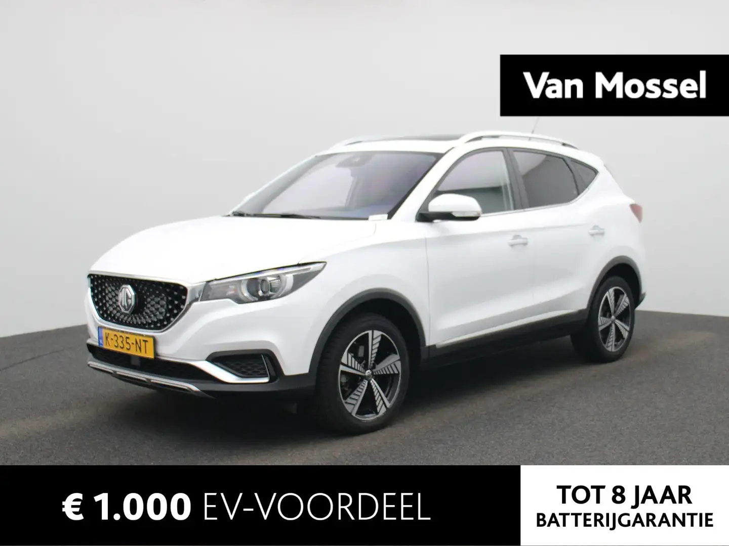 MG ZS MG EV Luxury 45 kWh | Panoramadak |  Lederen Bekle Wit - 1