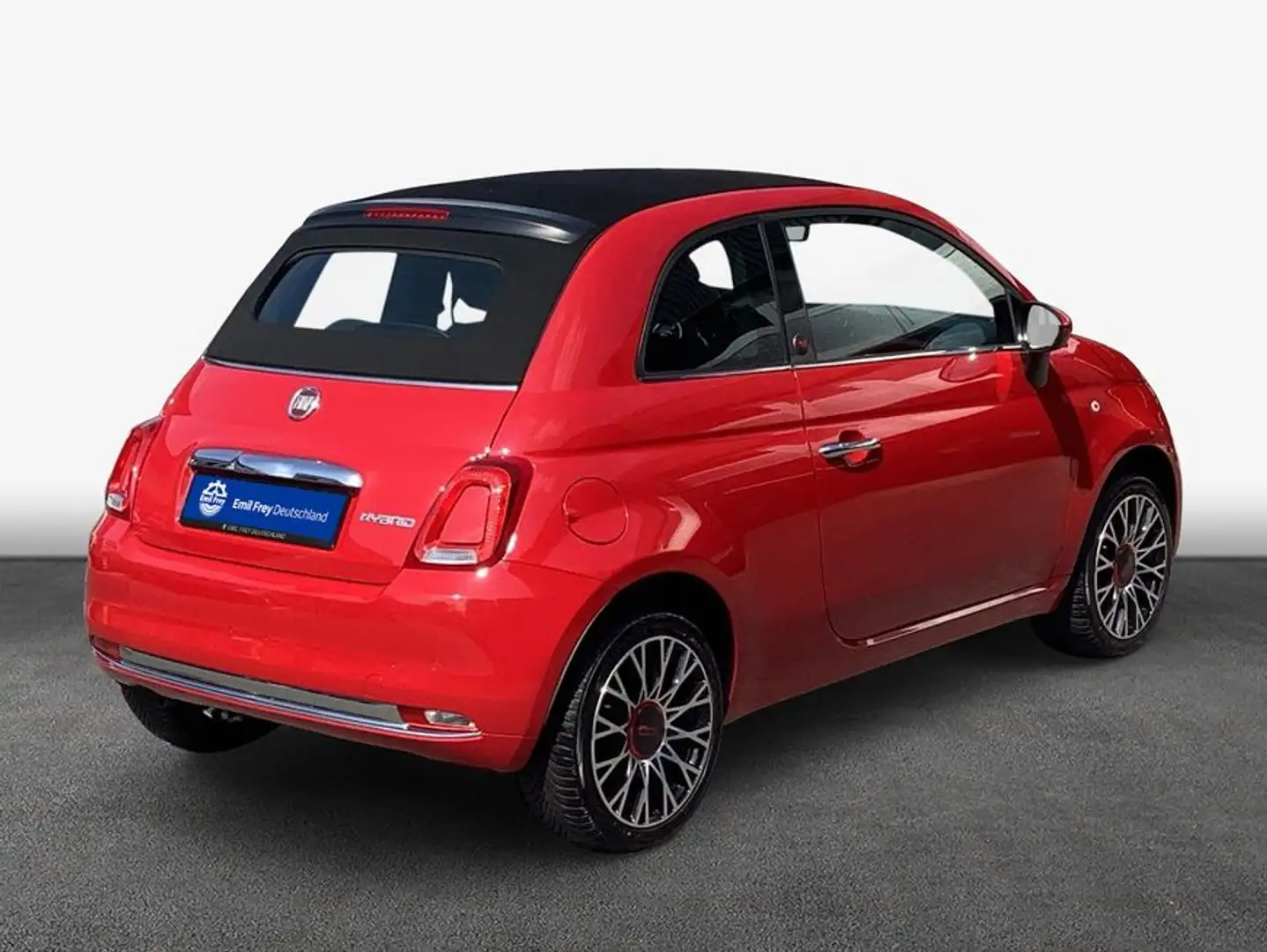 Fiat 500 C 1.0 GSE Hybrid RED el. Faltdach Navi Klimaau Rot - 2