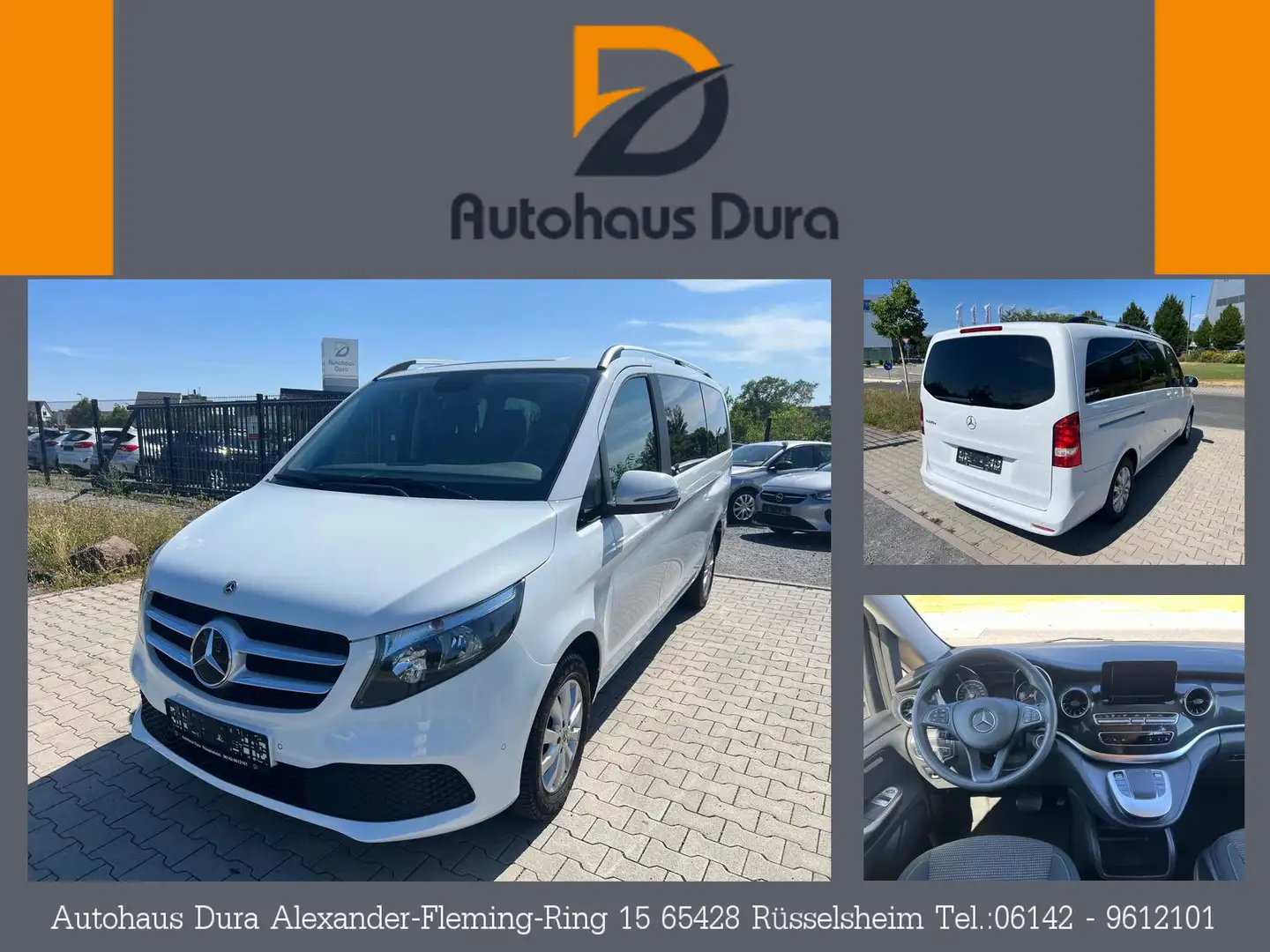 Mercedes-Benz V 220 d lang Aut. Navi+Kamera+Shz+Pdc Blanco - 1