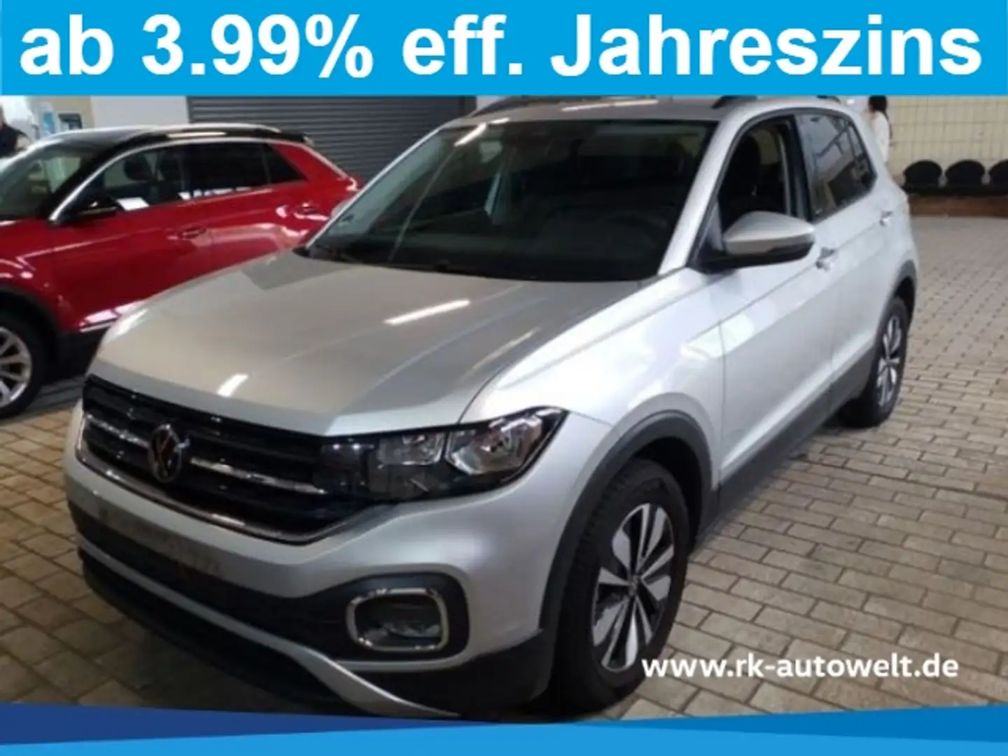 Volkswagen T-Cross Move 1.0 TSI Navi Rückfahrkamera Ganzjahreifen ACC Срібний - 1