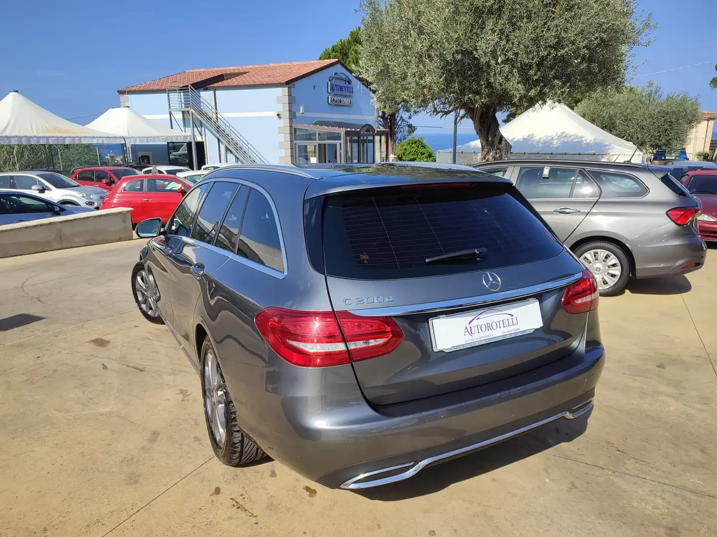 Mercedes-Benz C 200 C SW 200 d (bt) Sport auto Grigio - 2