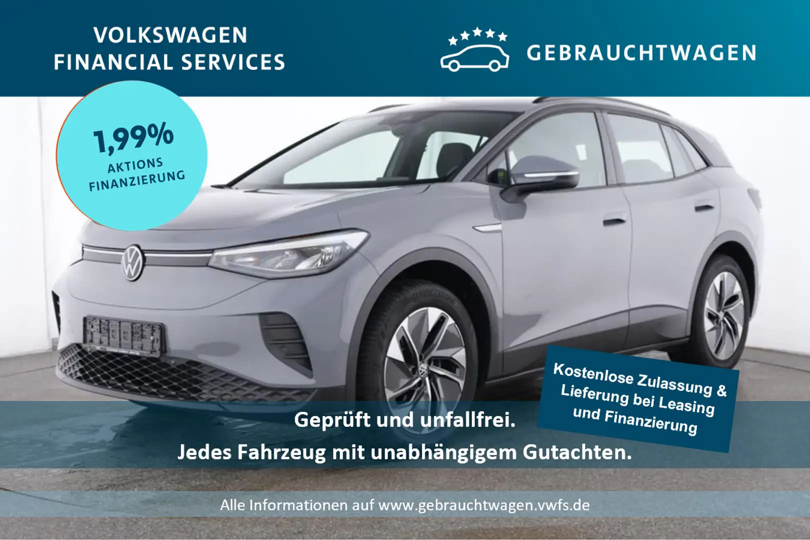 Volkswagen ID.4 Pure electric 125kW Klima*Tempo*Nav*PDC Grigio - 1