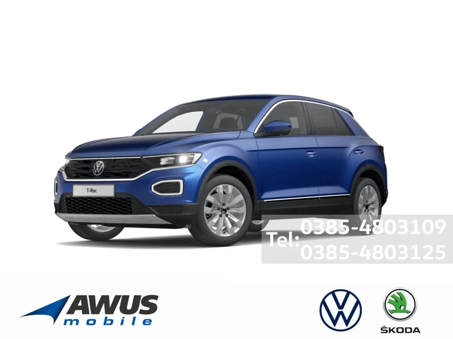 Volkswagen T-Roc 2.0TDI DSG 4Motion Sport AHK Blau - 1
